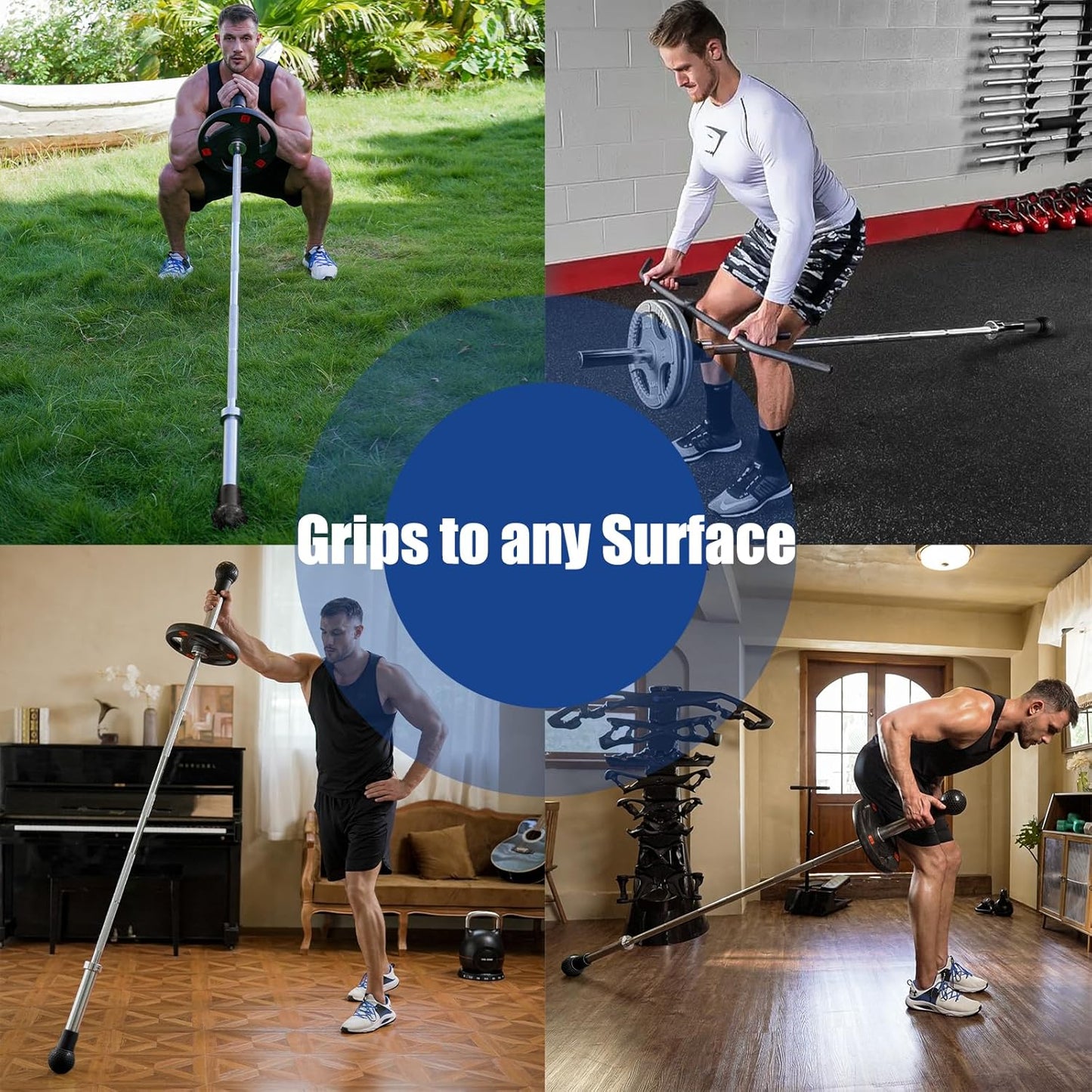 Natural Rubber HXD-ERGO Landmine Attachment for 2 Inch Olympic Bars - Ideal for Press, Row, Spin, and Split Squats