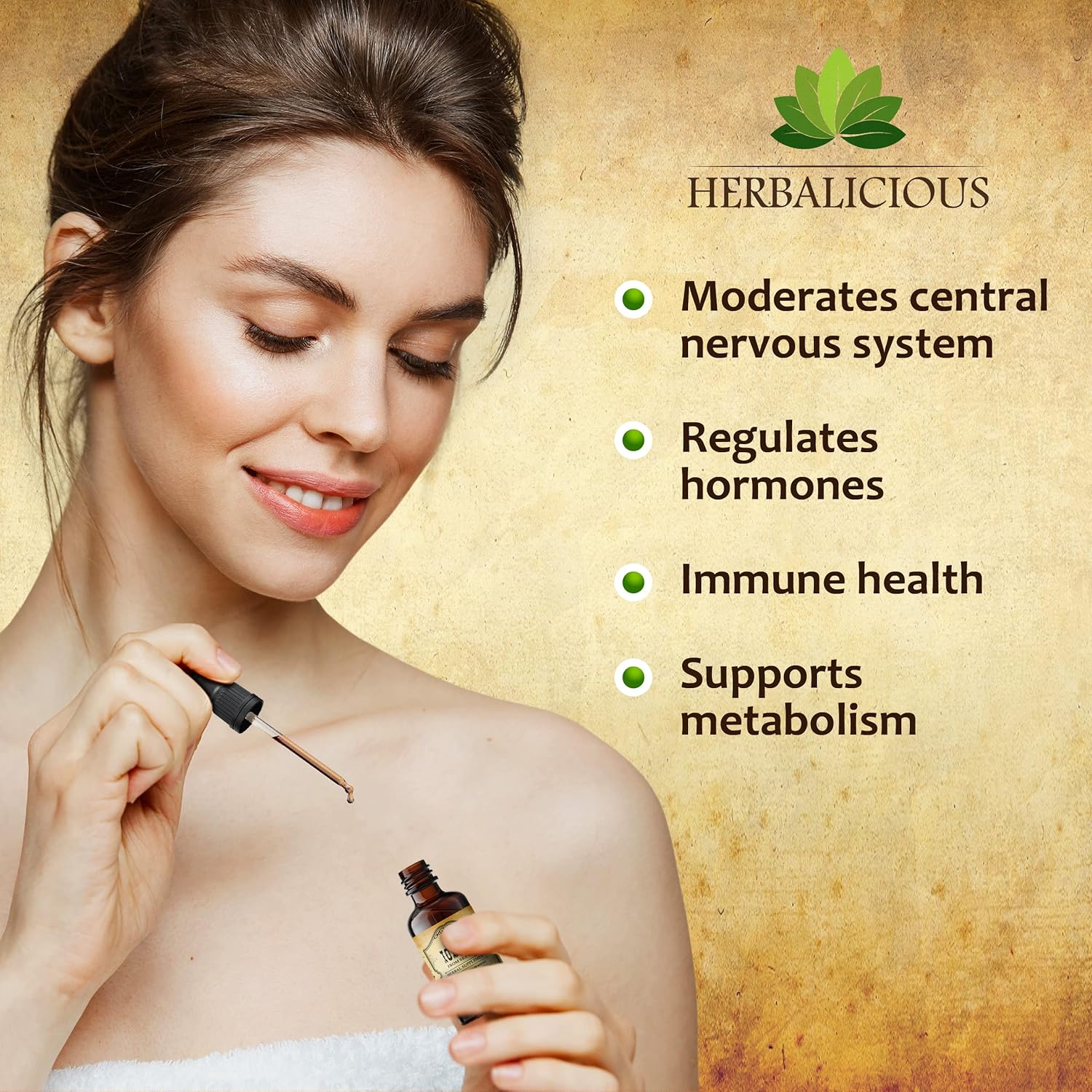 Natural Sea Kelp Drops for Thyroid Support and Energy Boost - Liquid Iodine Supplement - Vegetarian Formula - 2oz Bottle