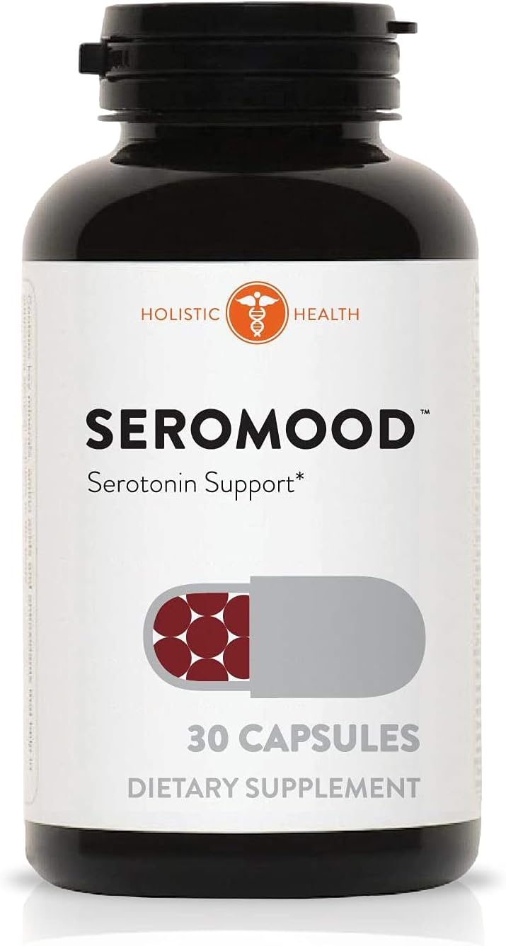 Natural Serotonin Mood Support Supplement - Boosts Serotonin & Zinc Levels - 30 Capsules for Holistic Health
