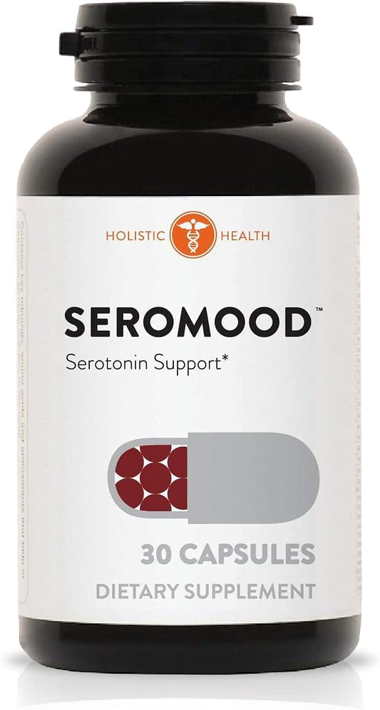 Natural Serotonin Mood Support Supplement - Boosts Serotonin & Zinc Levels - 30 Capsules for Holistic Health