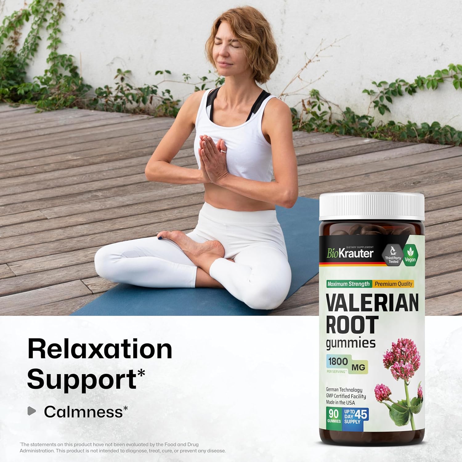 Natural Sleep Aid Gummies - 5-HTP & Valerian Root Supplement - 90 Gummies Each