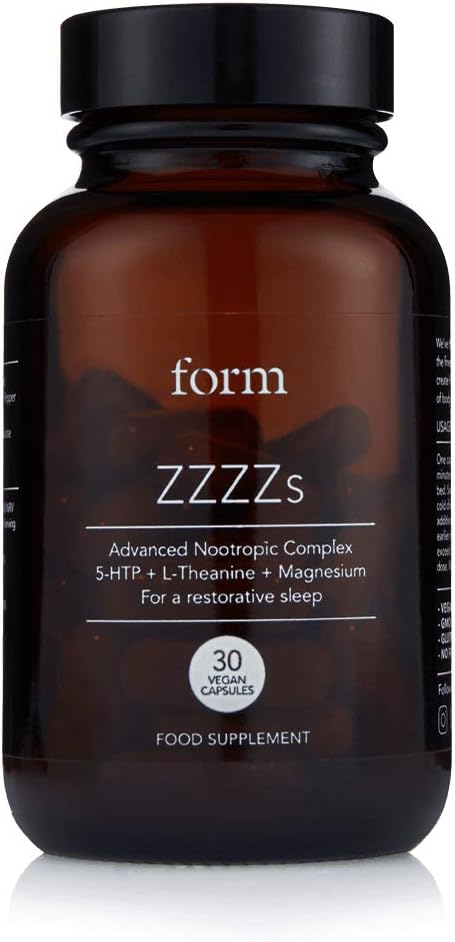 Natural Sleep Aid Supplement - Form ZZZZs with 5-HTP, Magnesium, Zinc, and Calming Amino Acids for Restful Sleep