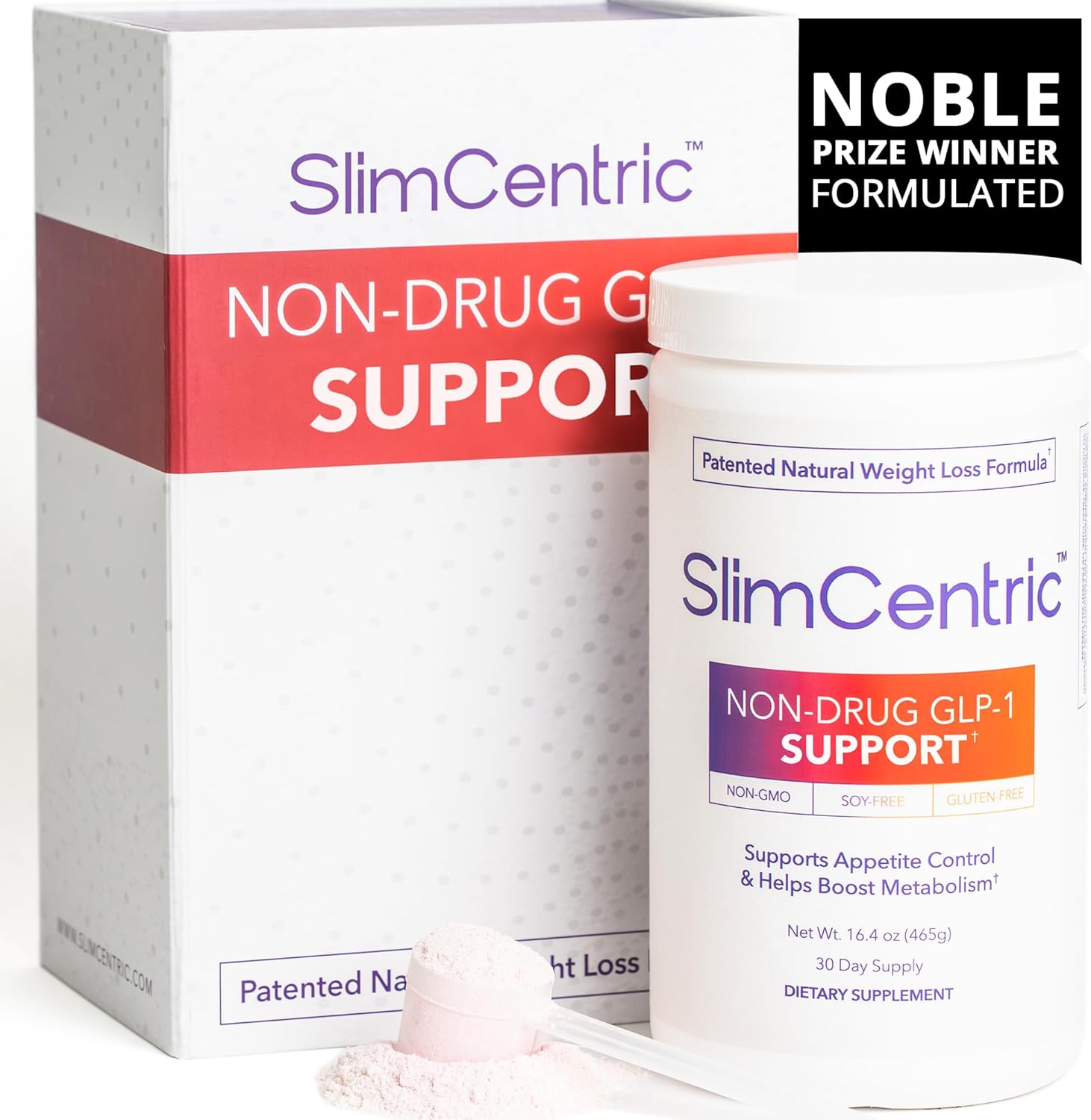 Natural SlimCentric GLP-1 Production Support Supplement - Promotes Healthy Metabolism & Lean Muscle - USA-Made Non-GMO Formula - Cruelty-Free (30 Day)