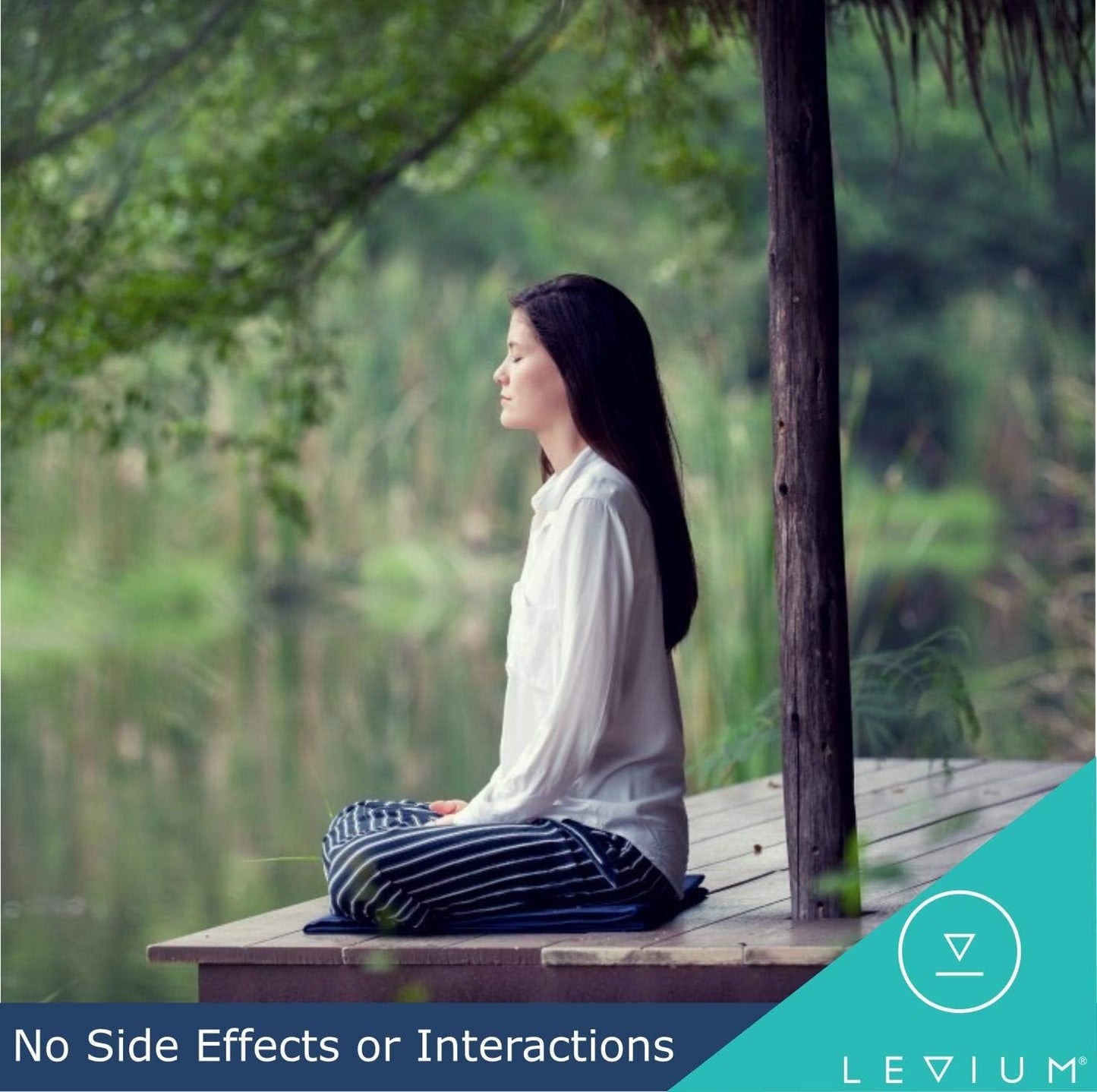 Natural Stress Relief Liquid Shots - Levium Mood Boosting Supplement (15 Day Supply)