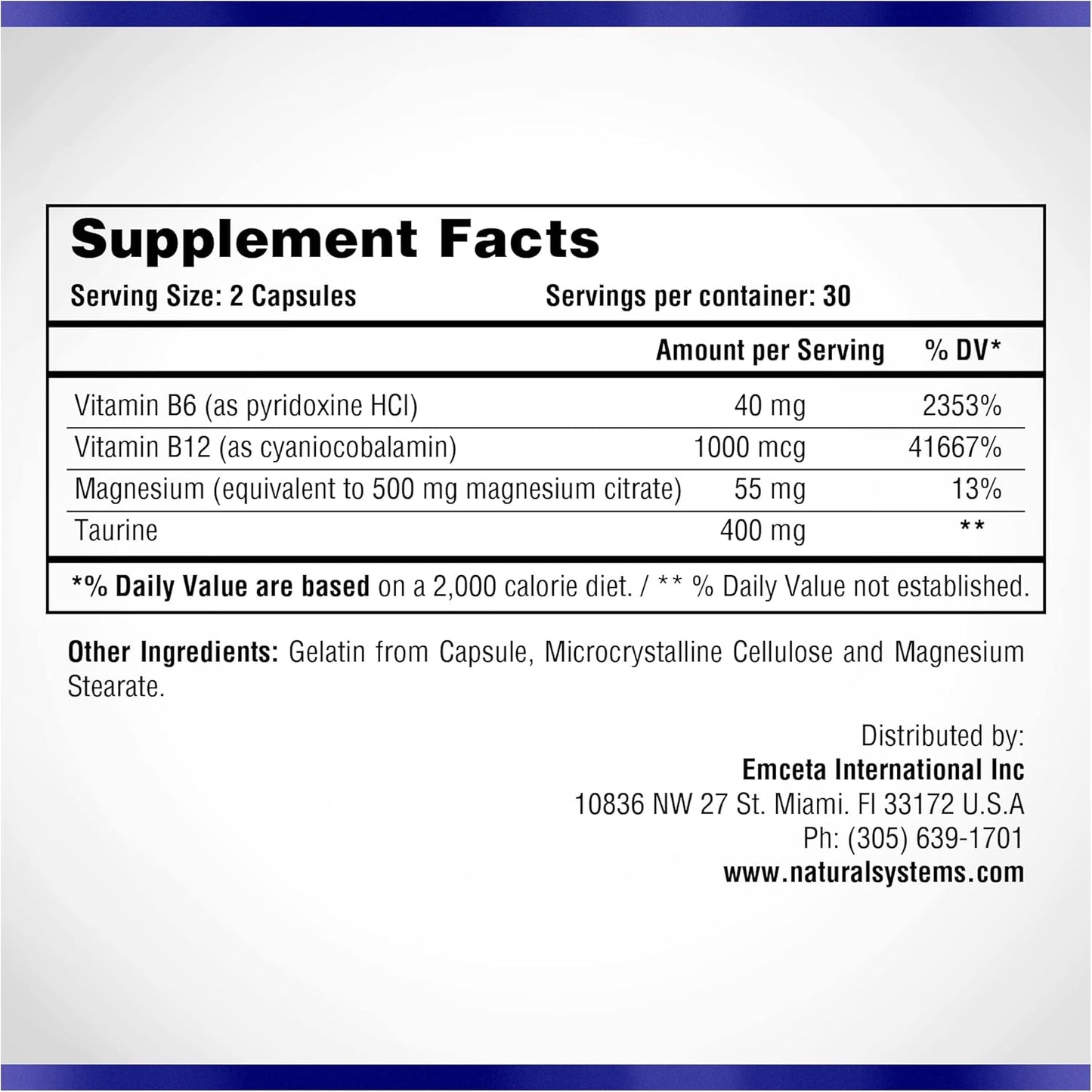 Natural Systems Magnesium Citrate Supplement 500mg - 60 Capsules for Muscle Calm & Constipation Relief - Magnesium Citrate Powder for Natural Slimming