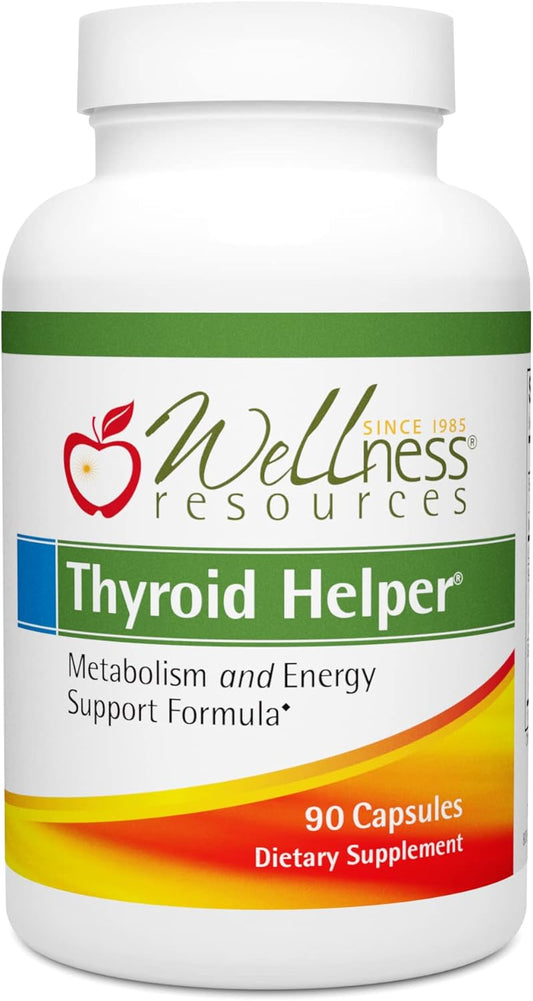 Natural Thyroid Support Supplement for Metabolism and Energy - 90 Capsules
