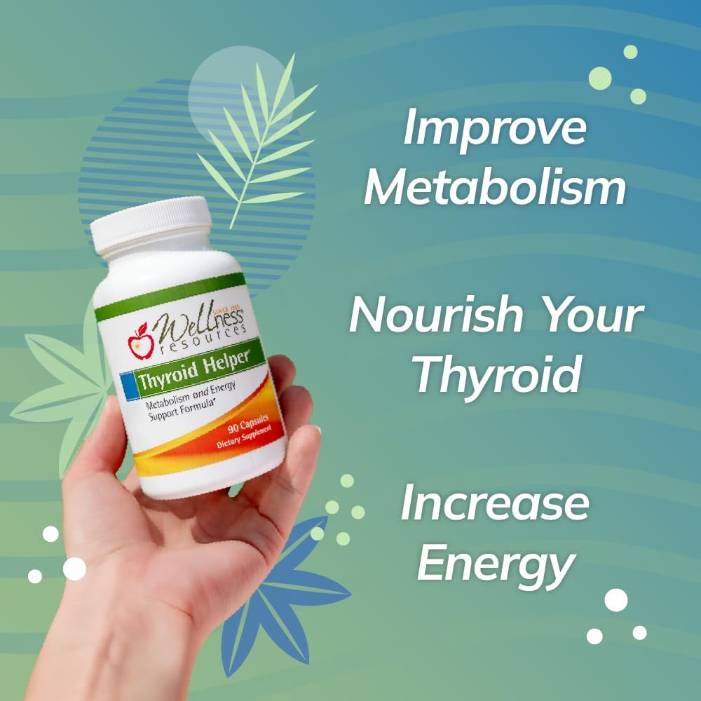Natural Thyroid Support Supplement for Metabolism and Energy - 90 Capsules