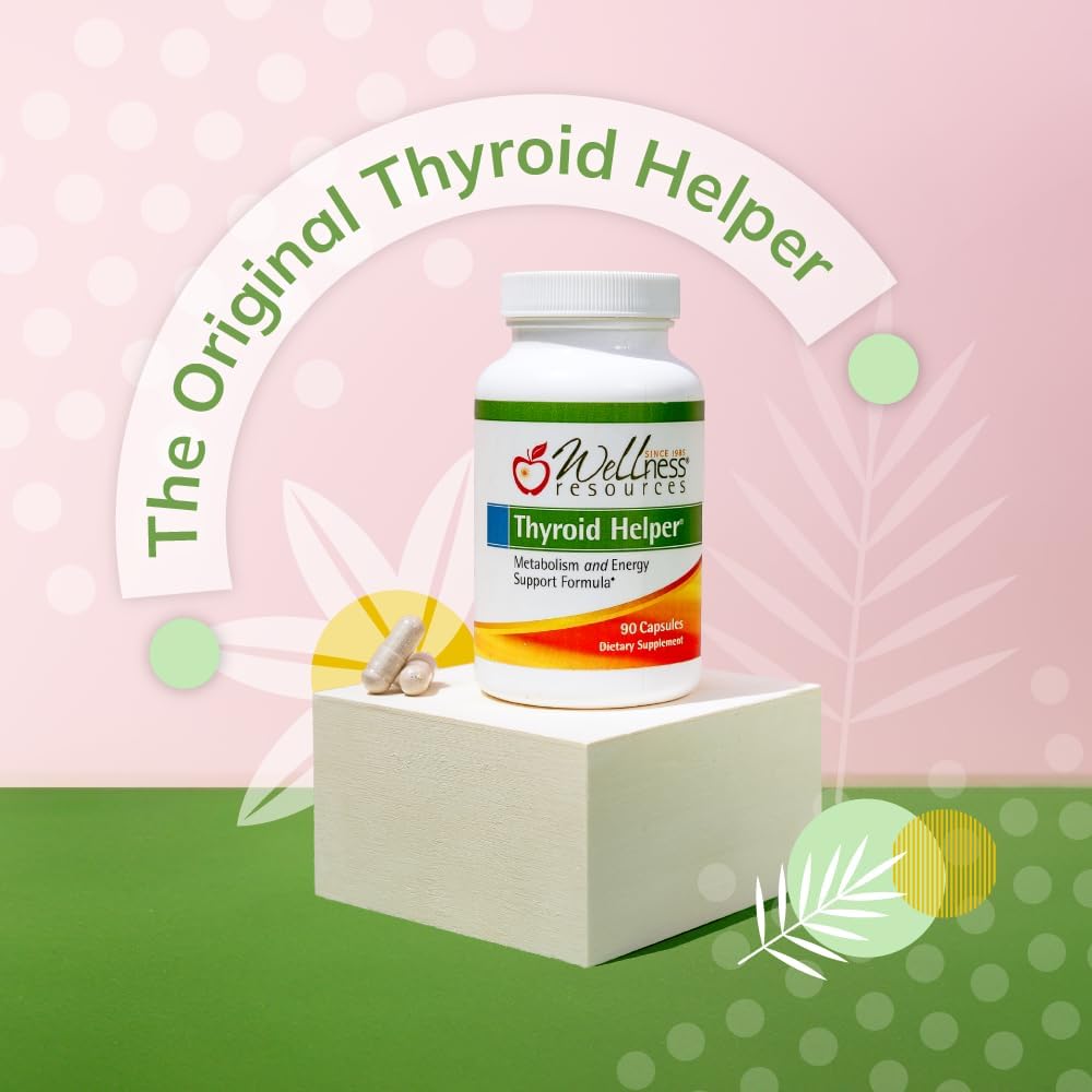 Natural Thyroid Support Supplement for Metabolism and Energy - 90 Capsules