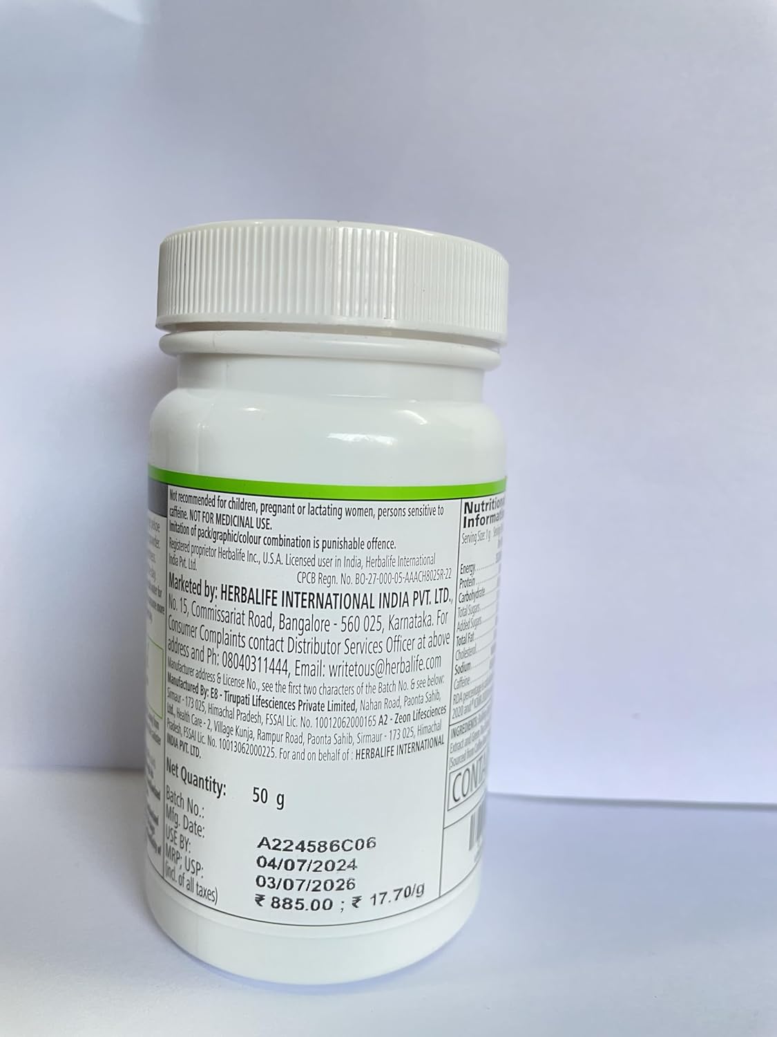 Natural Tulsi Afresh Energy Drink Mix by Herbalife Nutrition - Boost Your Energy Naturally with Herbal Ingredients