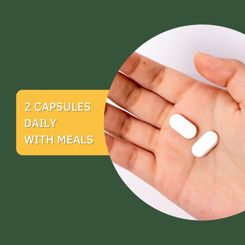 Natural Turmeric Curcumin Capsules with Ginger & Boswellia Serrata for Pain Relief - Joint & Muscle Support - Pack of 120 Capsules