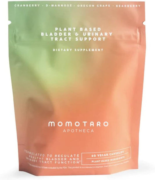 Natural Urinary Health Supplement with Cranberry & D Mannose - Supports Bladder & Vaginal Health, pH Balance - Vegan 60 Capsules