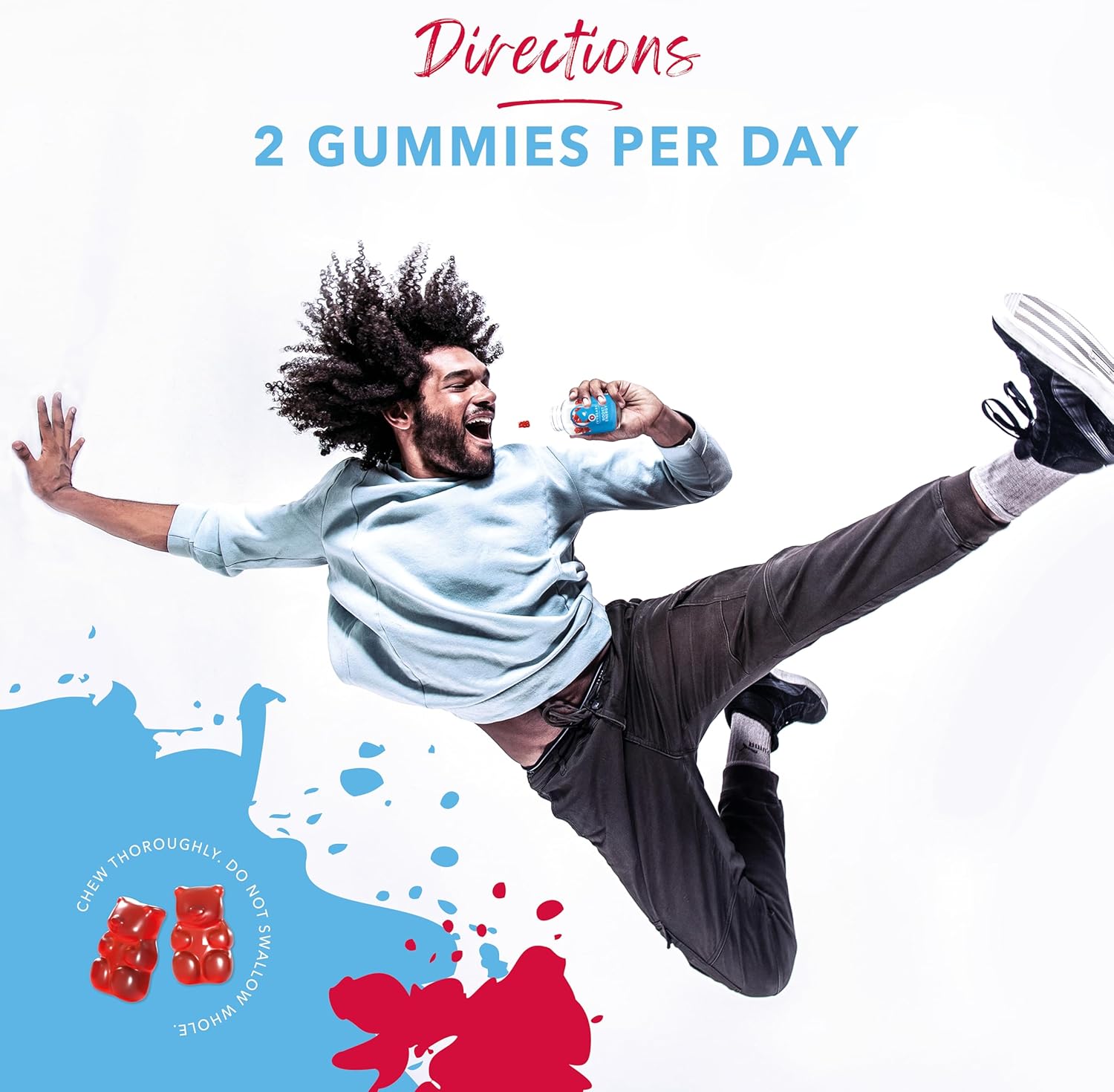 Natural Vegan IvyBears® Energy Gummies with Vitamin B12 & Caffeine - 60 Count