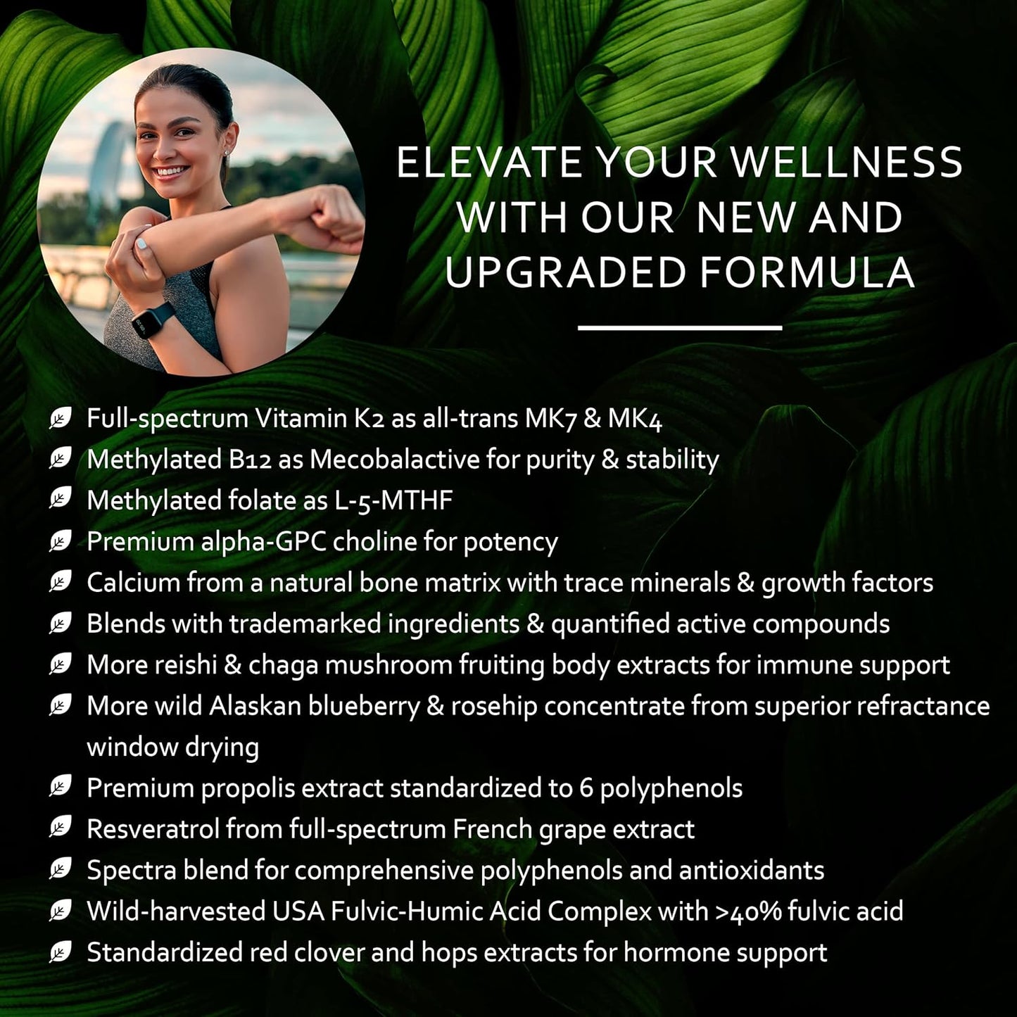 Natural Whole Food Multivitamin for Women - Supports Immune System, Heart Health, Energy Levels, and Detox - 120 Vegetarian Capsules