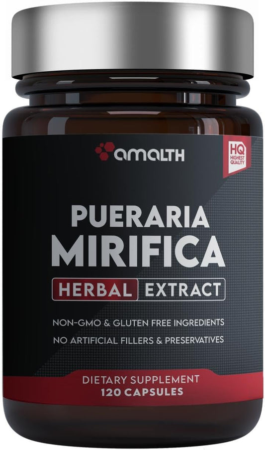Natural Women's Wellness Support: AMALTH Pueraria Mirifica Extract 90 Veg Capsules