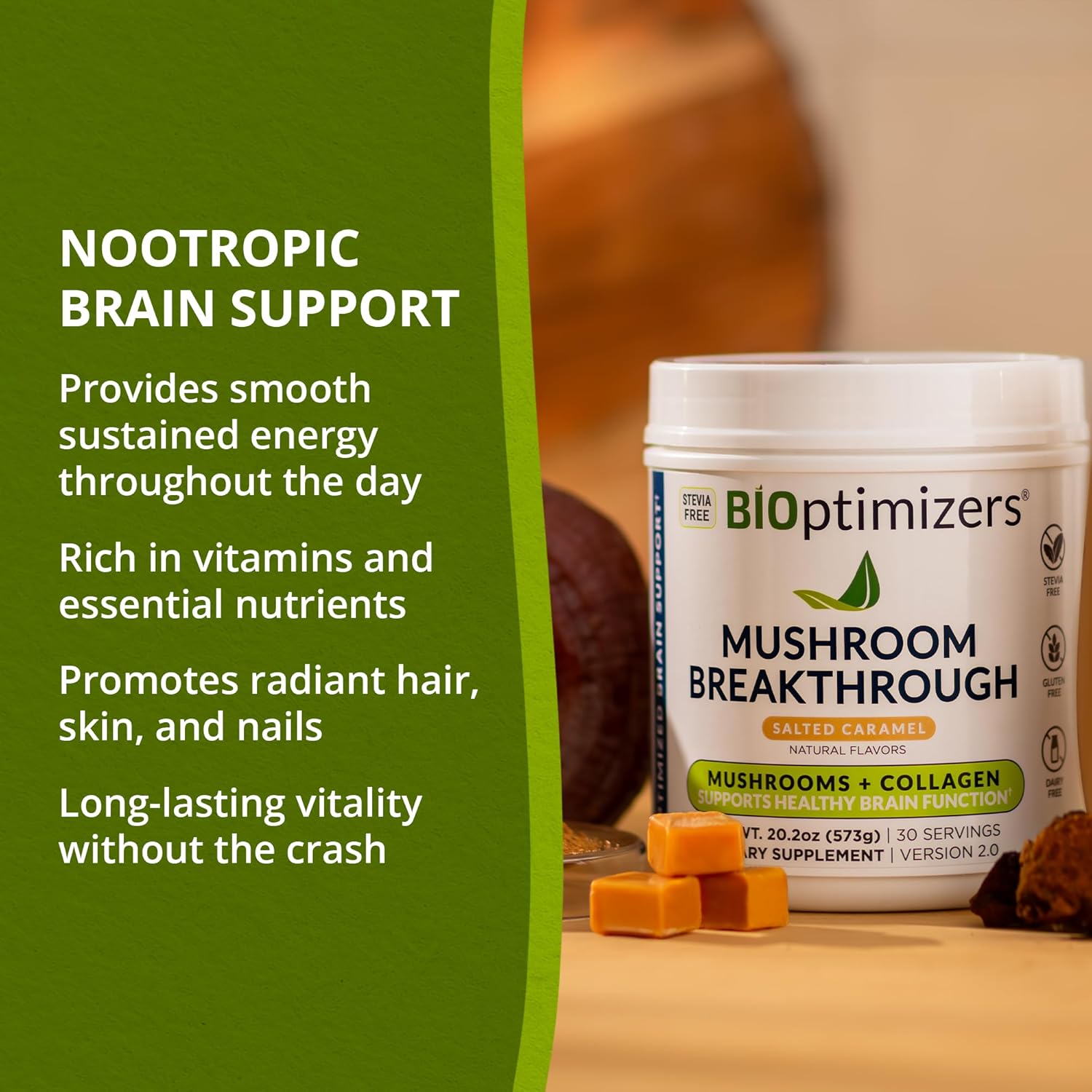 Naturally Boost Sleep and Brain Function with BiOptimizers Magnesium and Mushroom Bundle