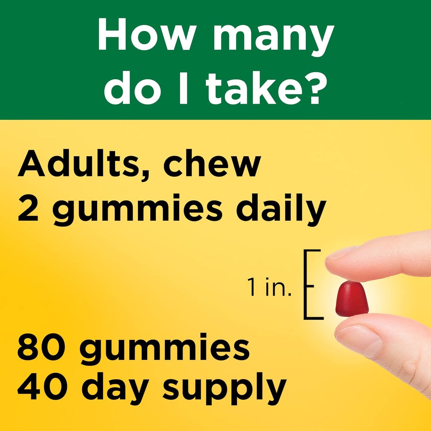 Nature Made Energy B12 Gummies - 1000 mcg, 80 Count (40 Day Supply) - Pack of 2 - Dietary Supplement for Energy Metabolism