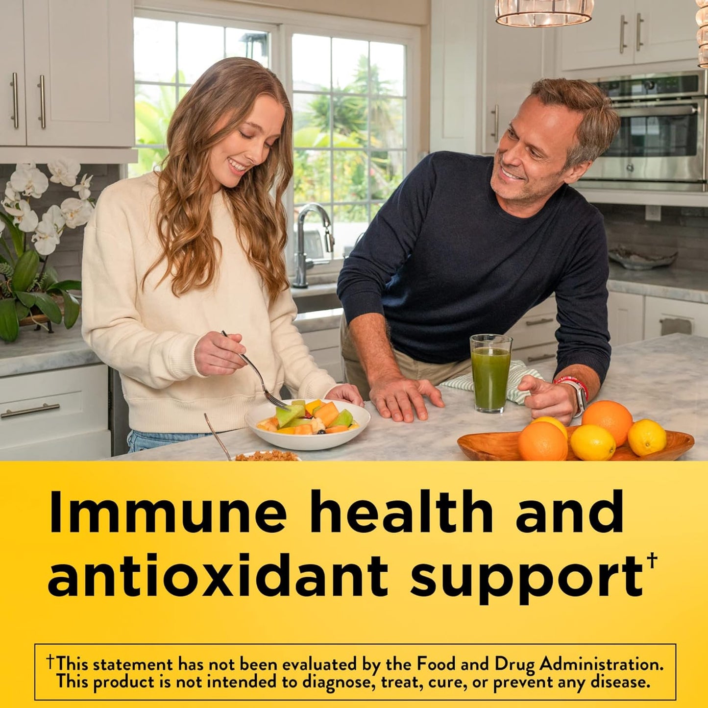 Nature Made Extra Strength Chewable Vitamin C 1000 mg Tablets for Immune Support - 90 Tablets x 2 Pack, 45 Day Supply