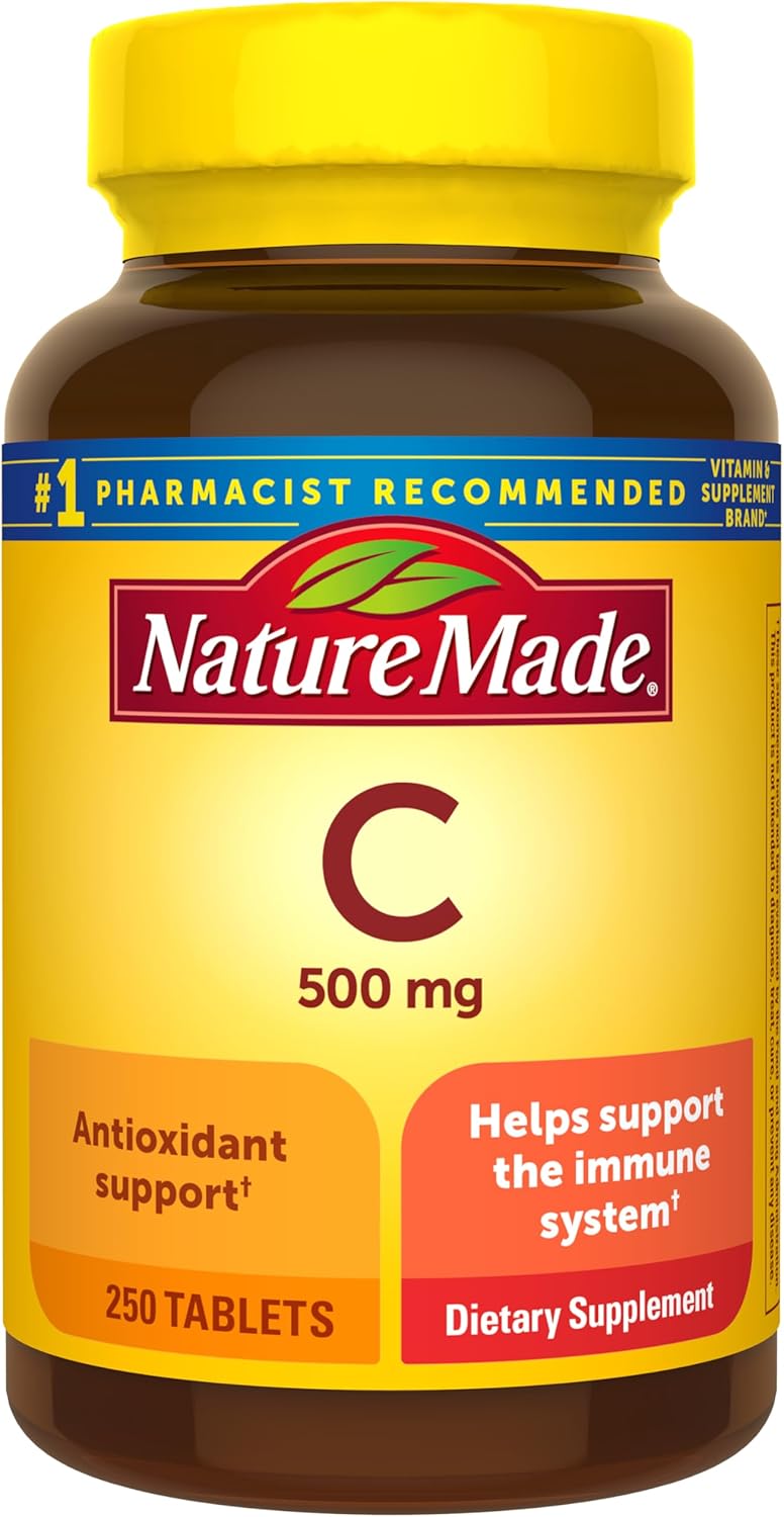 Nature Made Vitamin C 500mg Caplets - 250 Count - Packaging Varies