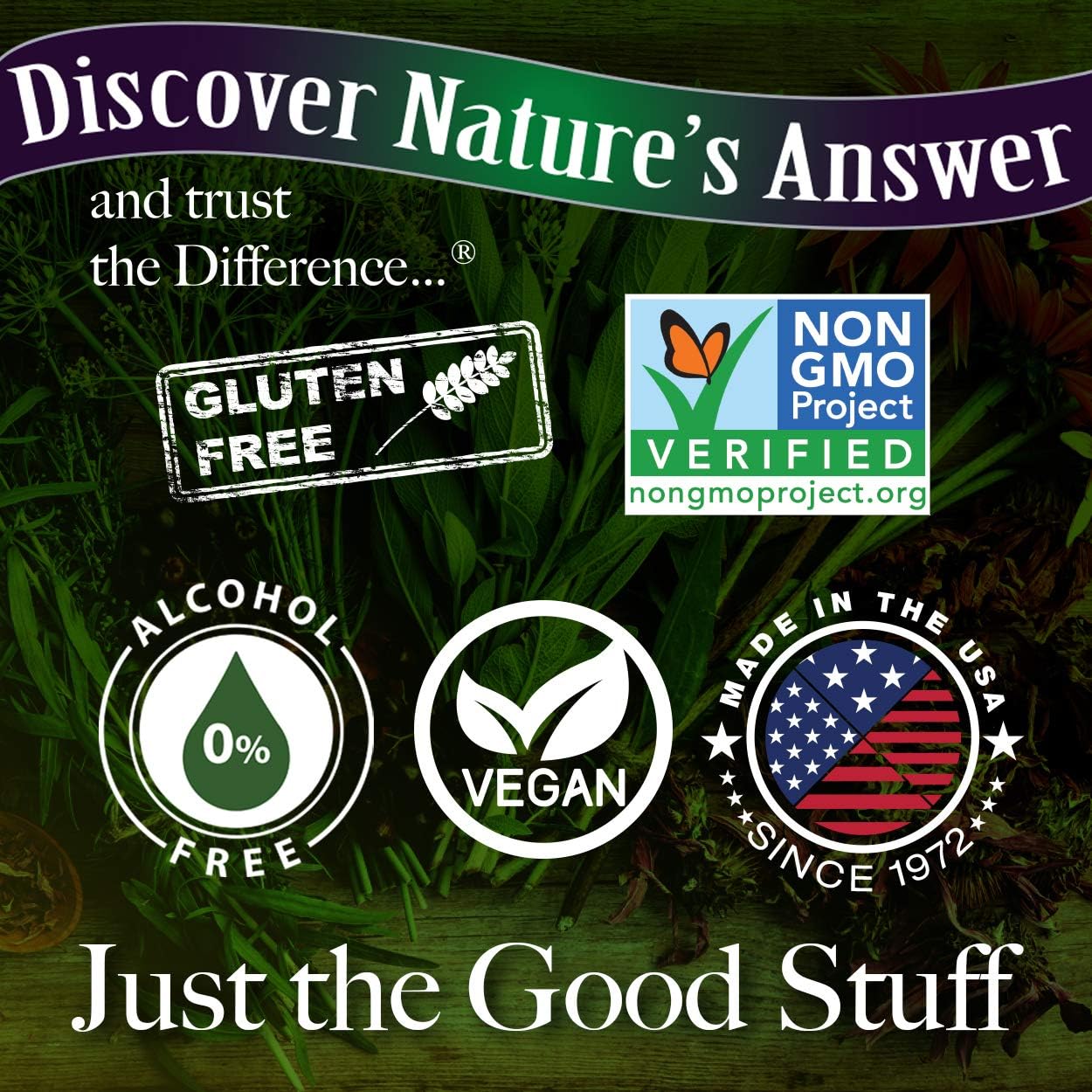 Nature's Answer Echinacea & Goldenseal Extract | Immune System Support | Super Concentrated, Pure Formula | Alcohol-Free, Gluten-Free, Vegan & Kosher Certified - 1oz
