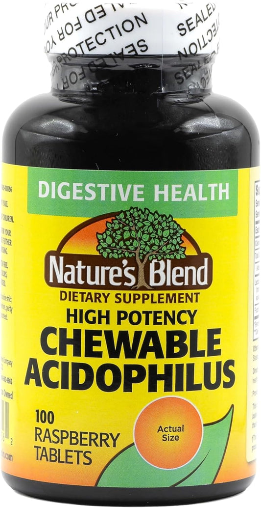 Nature's Blend Acidophilus CW 100 High Potency - Pack of 1 - Digestive Health Supplement