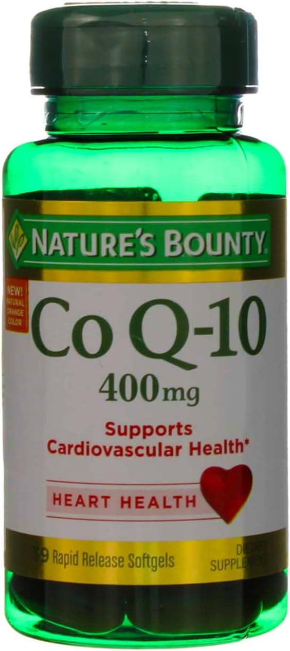 Nature's Bounty Cardio Q10 400mg Softgels - 78 Softgels - Pack of 2