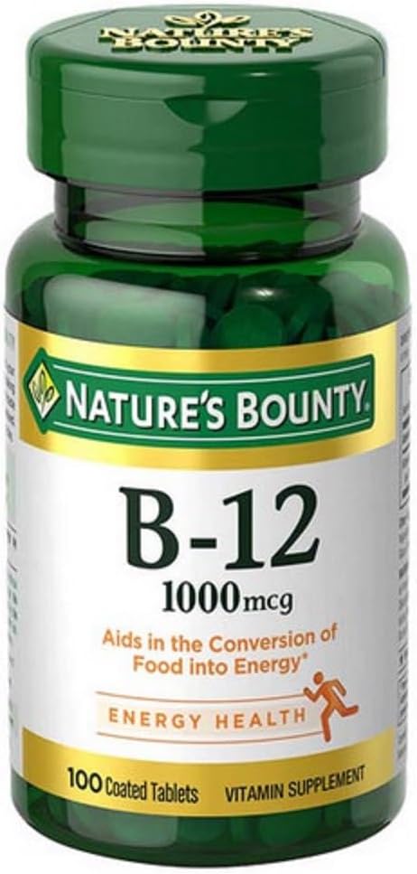Nature's Bounty Vitamin B-12 1000 mcg Tablets - 400 Count Pack