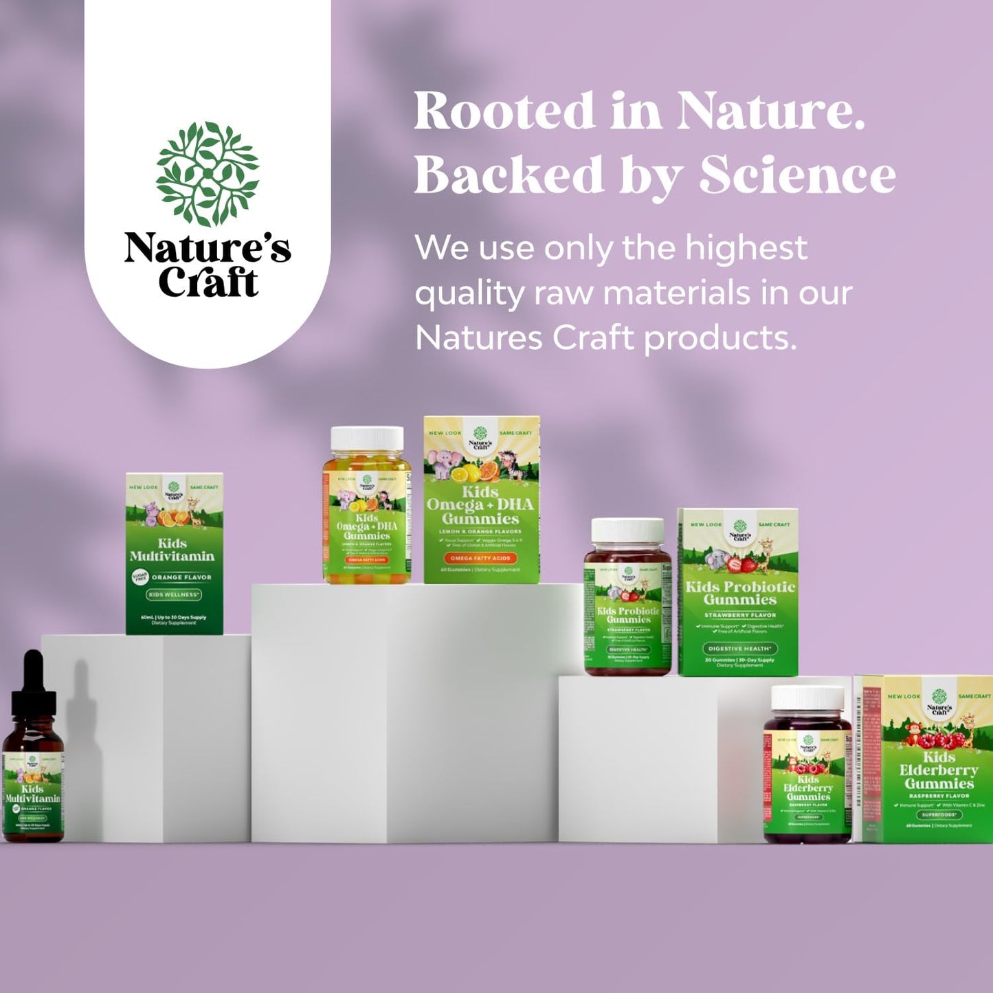 Natures Craft Kids Iron Gummies - Immune & Energy Support for Children - Vegan, Non-GMO, Gluten Free - 60 Count