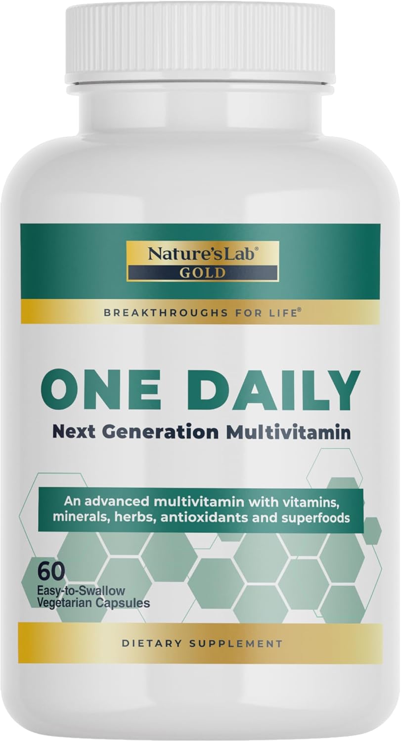 Nature's Lab CoQ10, Alpha Lipoic Acid, Acetyl L Carnitine, and Multivitamin Supplement for Daily Use