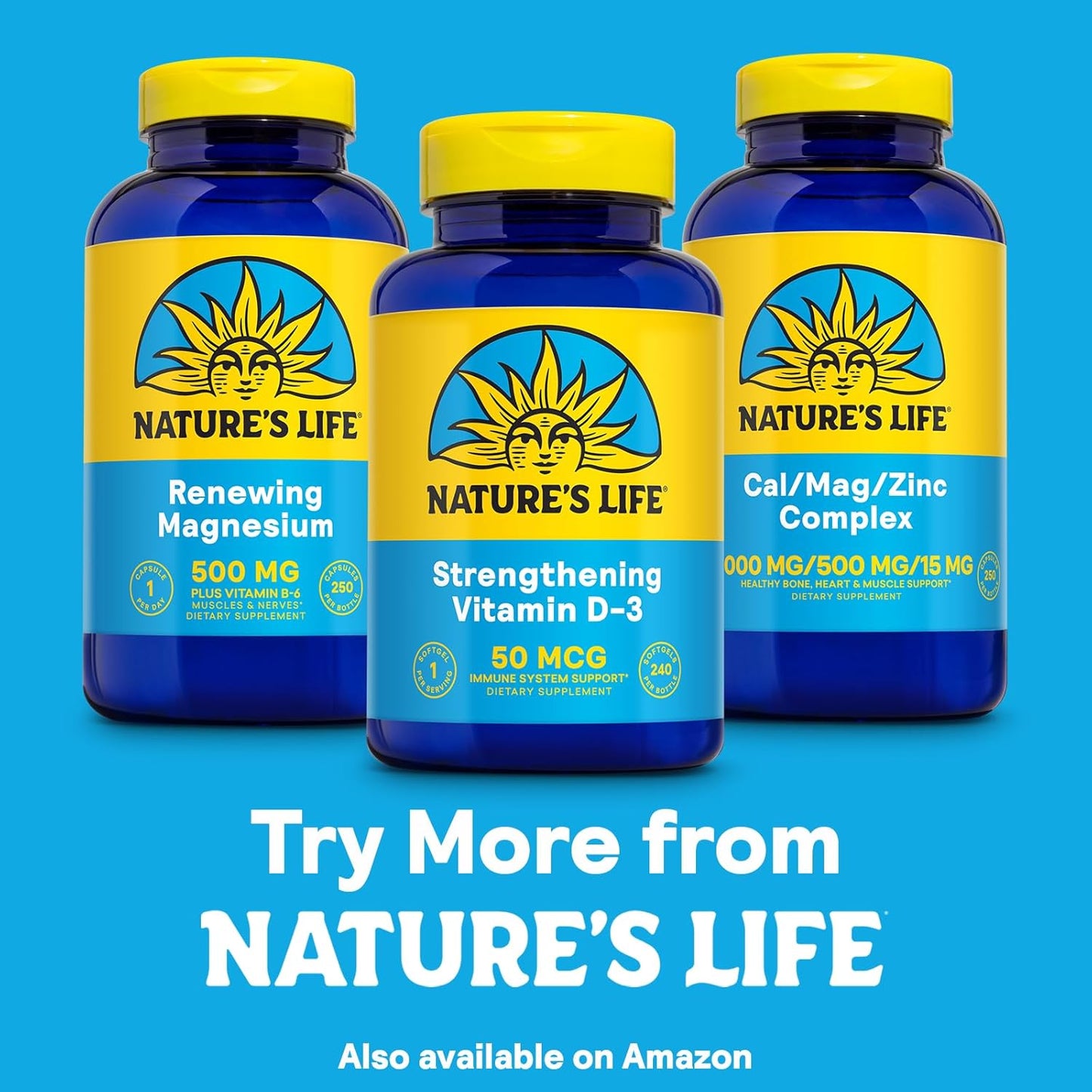 NATURE'S LIFE Vitamin D3 2000 IU Softgels - Bone Health & Immune Support - Lab Verified - 240 Servings
