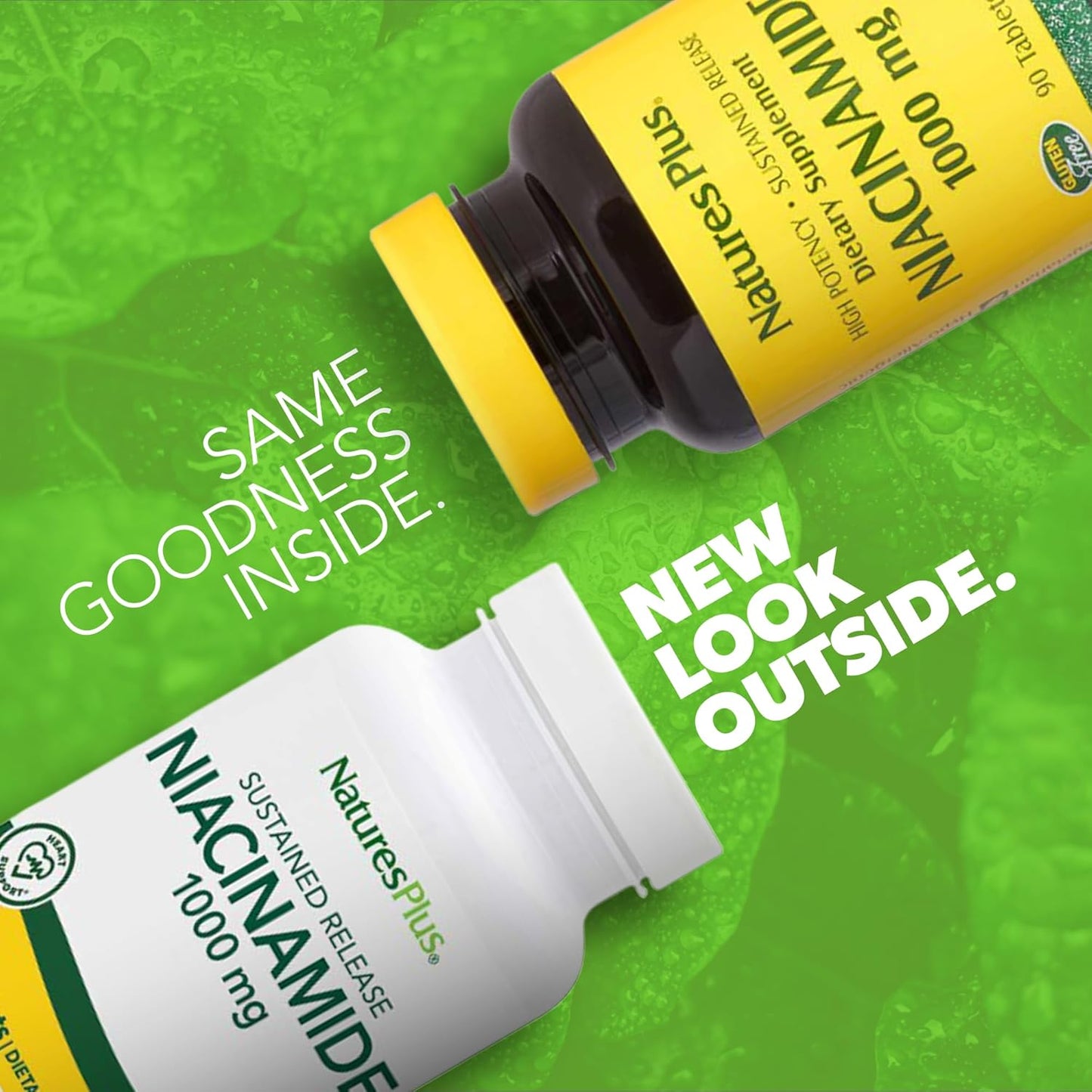 Natures Plus 1000 mg Niacinamide Tablets - 90 Count Bottle