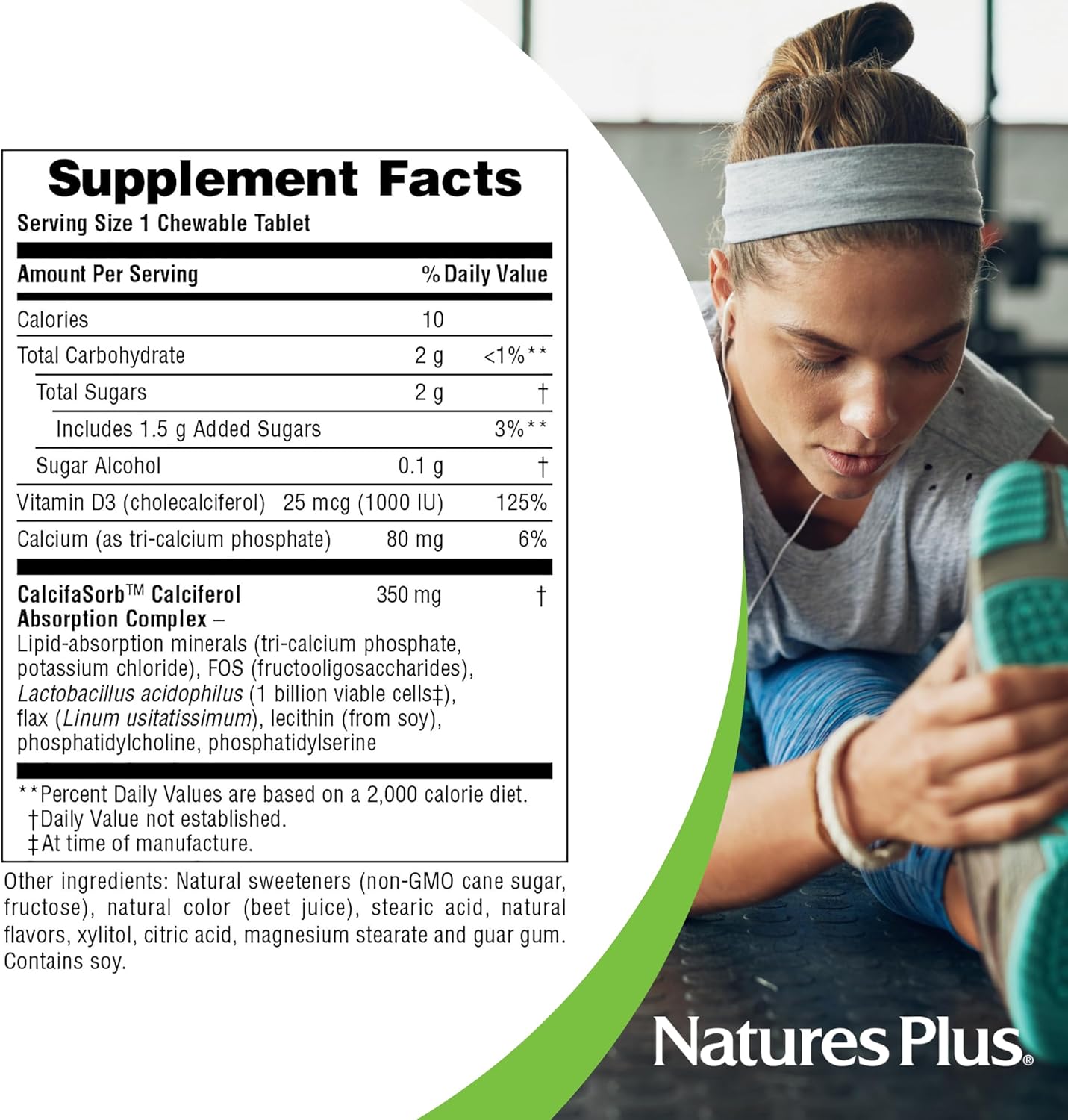 Natures Plus Adult's Chewable Vitamin D3 1000 IU - Maui Berry Burst Flavor 90 Count - Natural Supplement for Adults