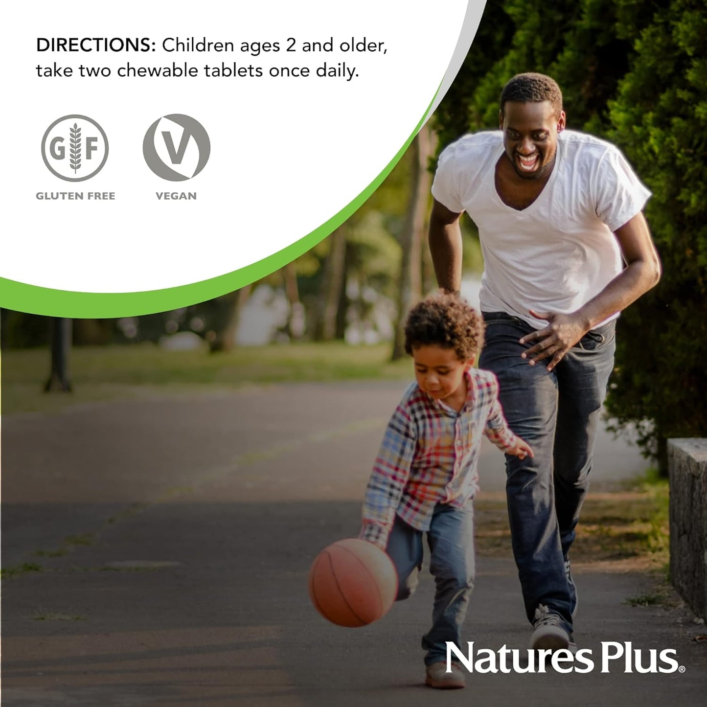 Natures Plus Animal Parade Cherry Chewable Multivitamin Tablets for Kids - 180 Count - Vegetarian, Gluten Free - Promotes Children's Health & Well-Being