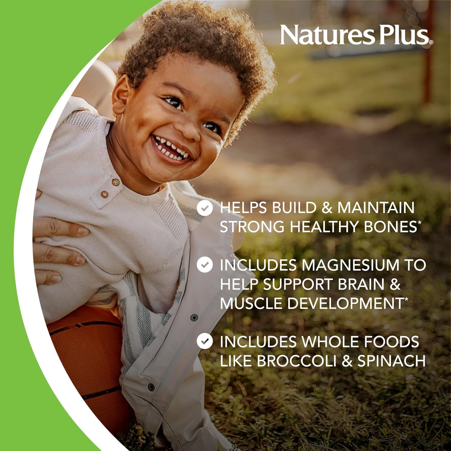 Natures Plus Animal Parade Sugar-Free Calcium Tablets - Vanilla Sundae Flavor - 90 Chewables - Magnesium for Bone Health - Gluten Free - 45 Servings