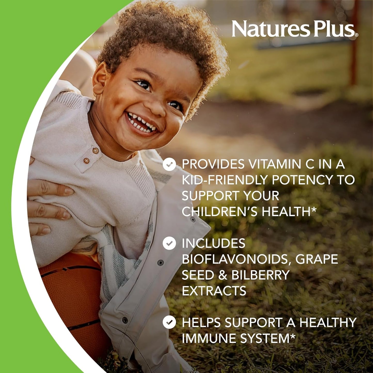 Natures Plus Animal Parade Vitamin C Chewable Tablets - Natural Orange Juice Flavor - 360 Tablets - Vegan, Vegetarian, Gluten Free