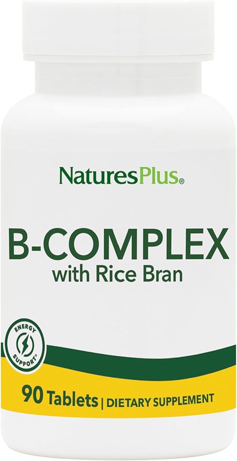 Natures Plus B-Complex with Rice Bran Tablets - 90 Count