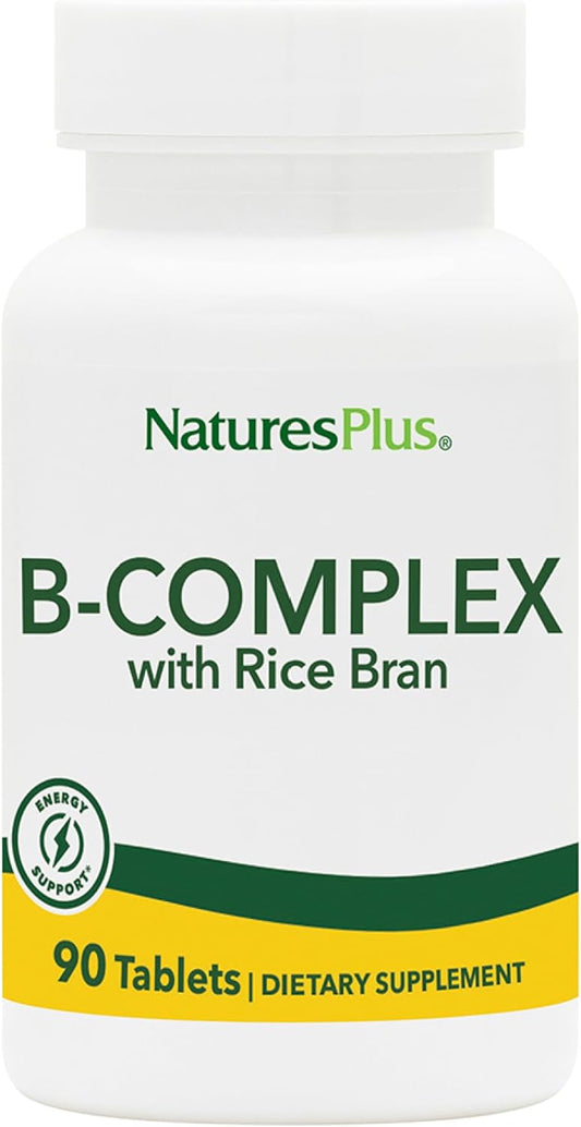 Natures Plus B-Complex with Rice Bran Tablets - 90 Count