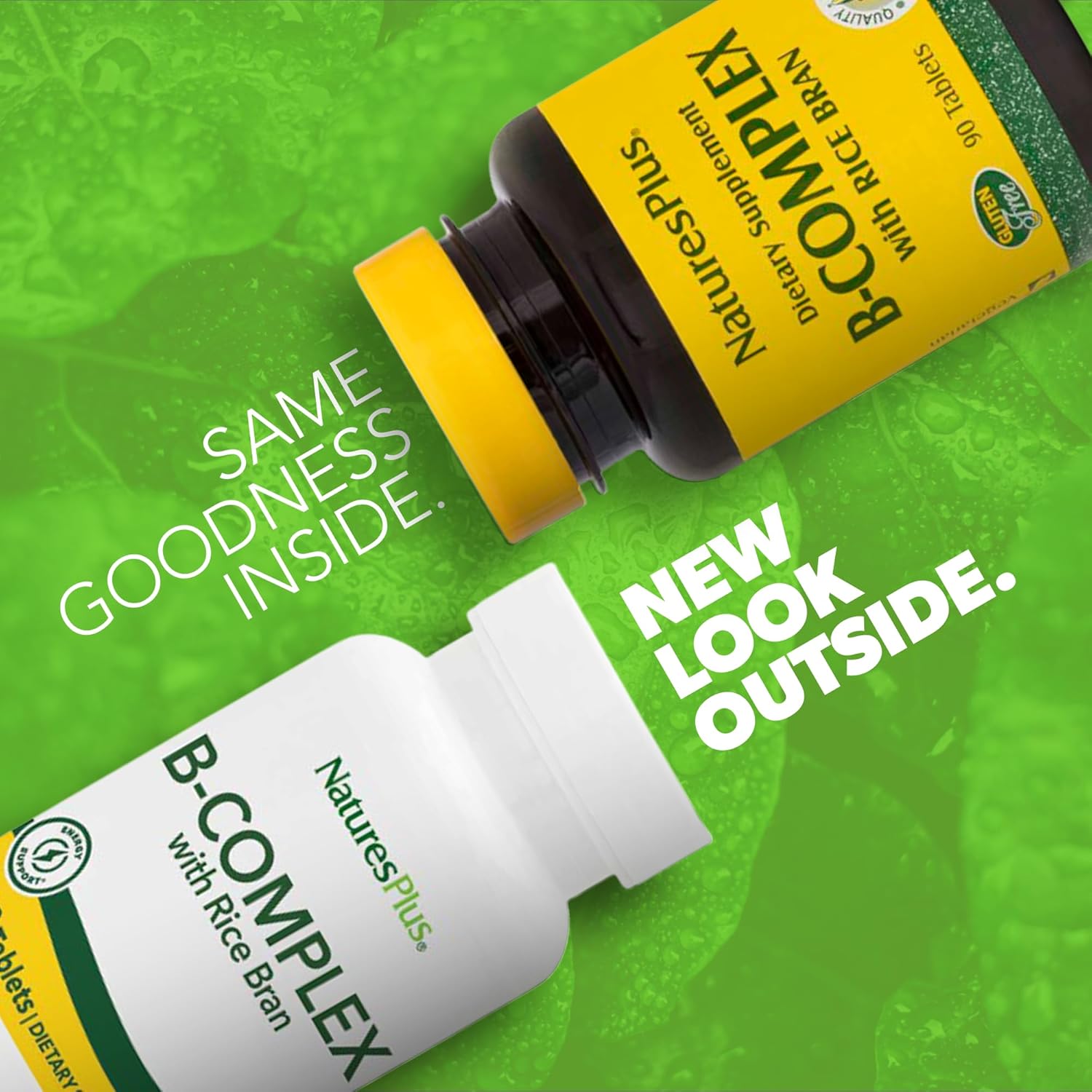 Natures Plus B-Complex with Rice Bran Tablets - 90 Count