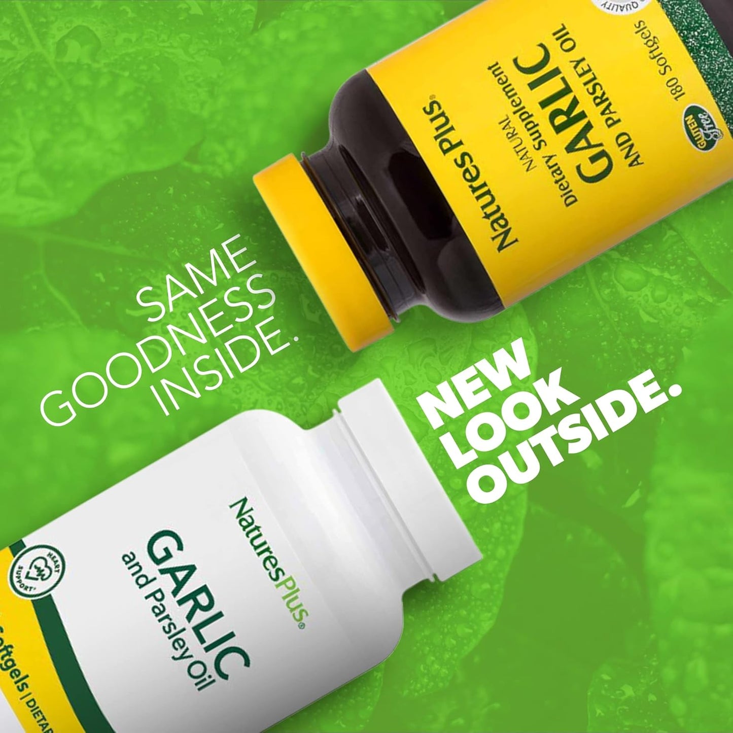 Natures Plus Garlic & Parsley Softgels - Supports Healthy Cholesterol & Blood Pressure - 180 Servings