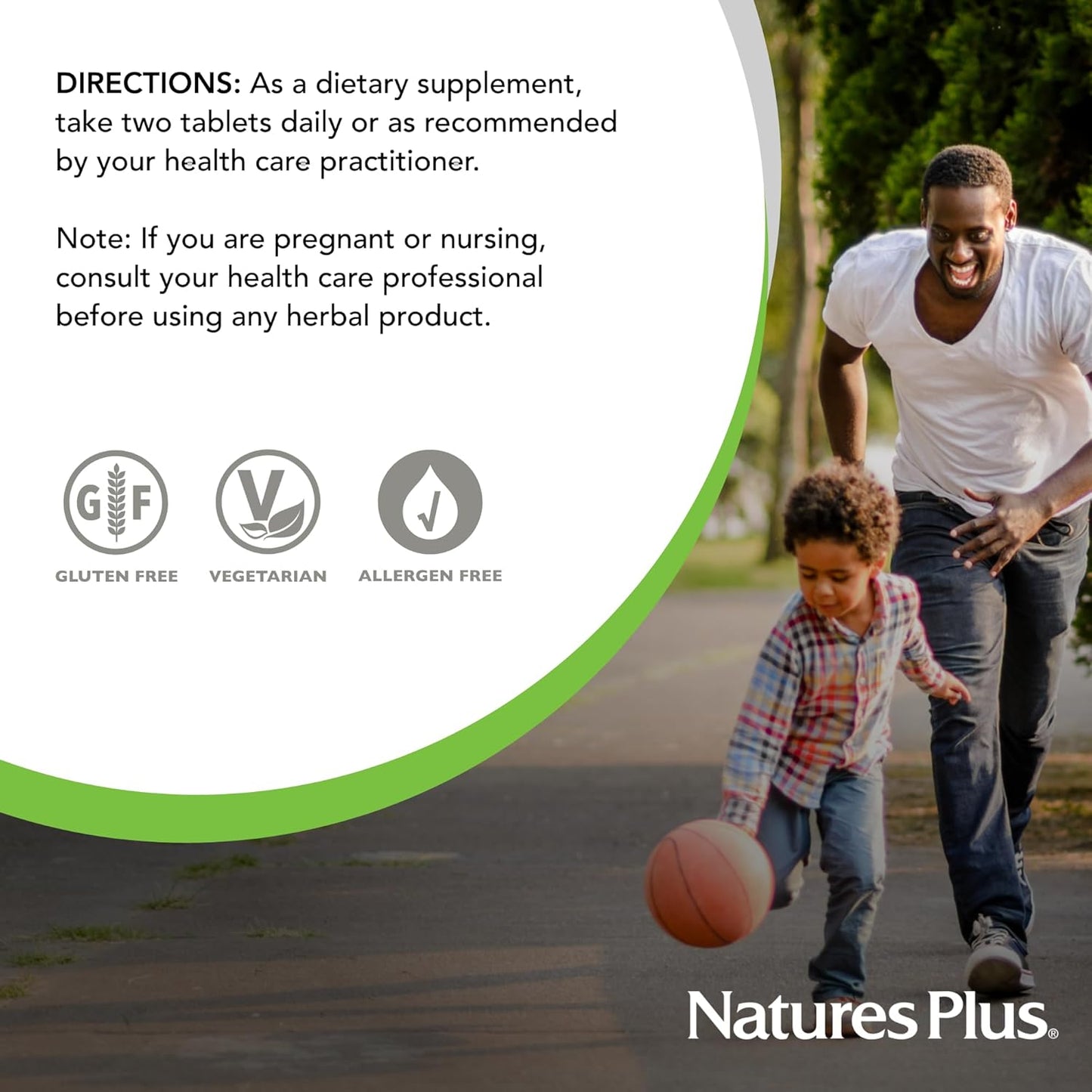 Natures Plus Herbal Actives Resveratrol 125mg Extended Release 120 Tablets - Vegetarian, Gluten-Free - 60 Servings