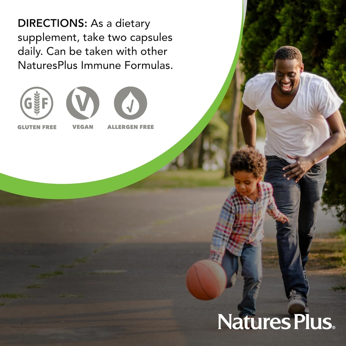 Natures Plus Immune Mushroom Capsules - Fruiting Body Complex from 7 Mushrooms - Key Micronutrients - Vegan, Gluten Free