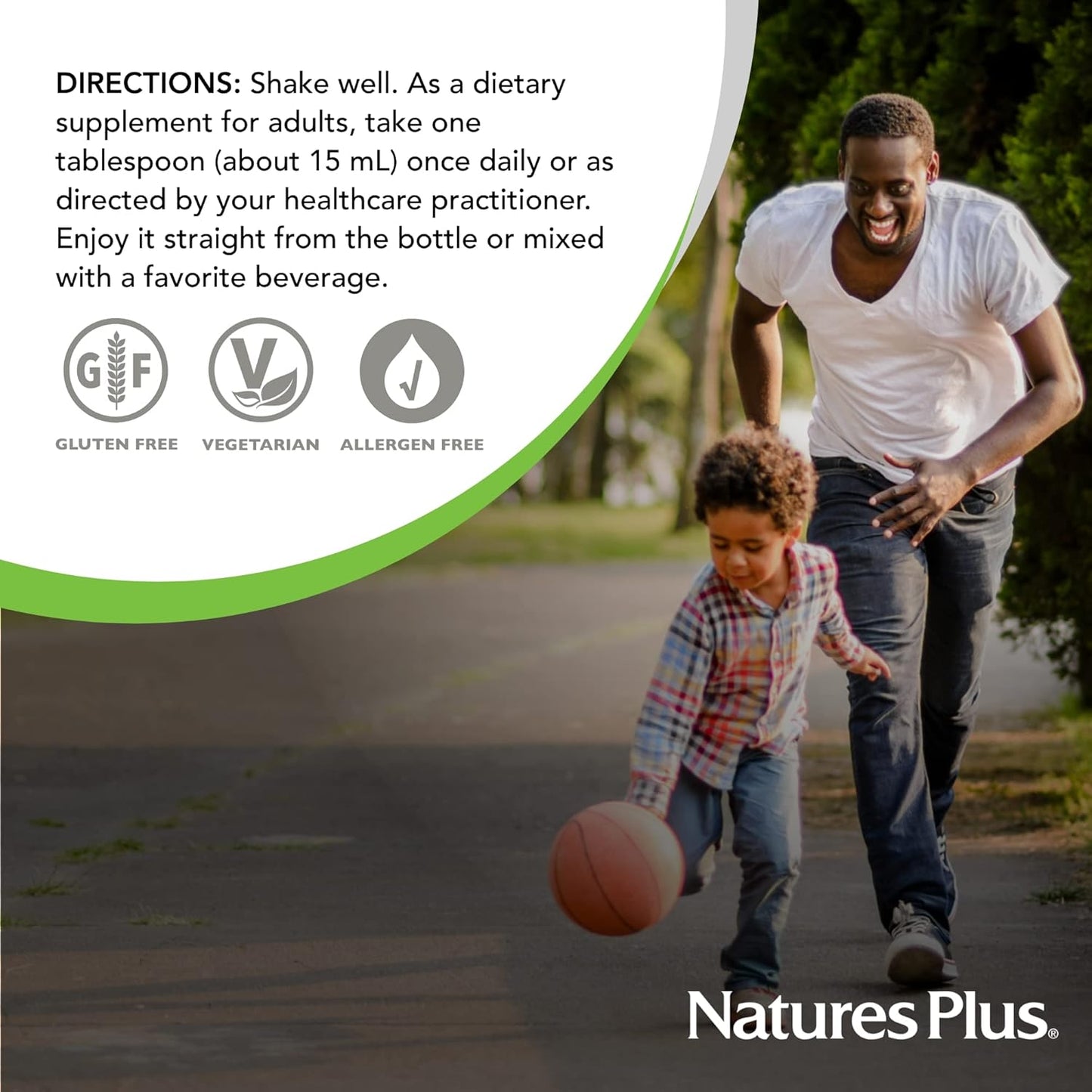 Natures Plus Liquid Sunshine Vitamin D3-5000 IU, Tropical Citrus Flavor - Bone, Heart, Immune Support - 16 fl oz