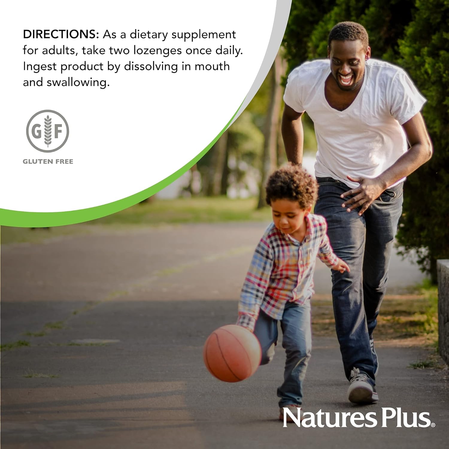 Natures Plus Probiotic Dental Care Lozenges - Peppermint Flavor - 60 Vegetarian Tablets for Teeth & Gum Health