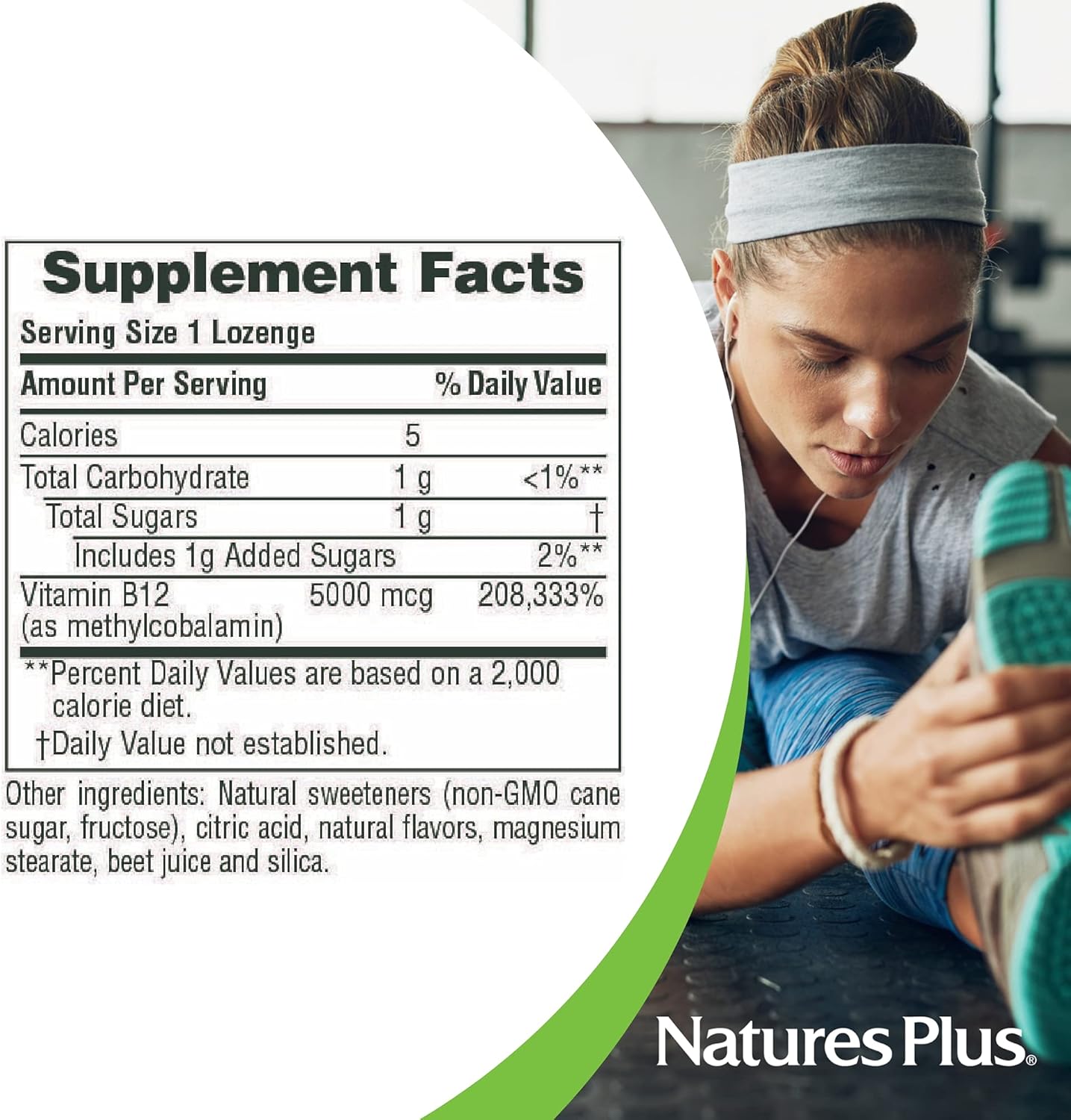 Natures Plus Shot-O-B12 Lozenges Wild Berry - 5000 mcg - 30 Count