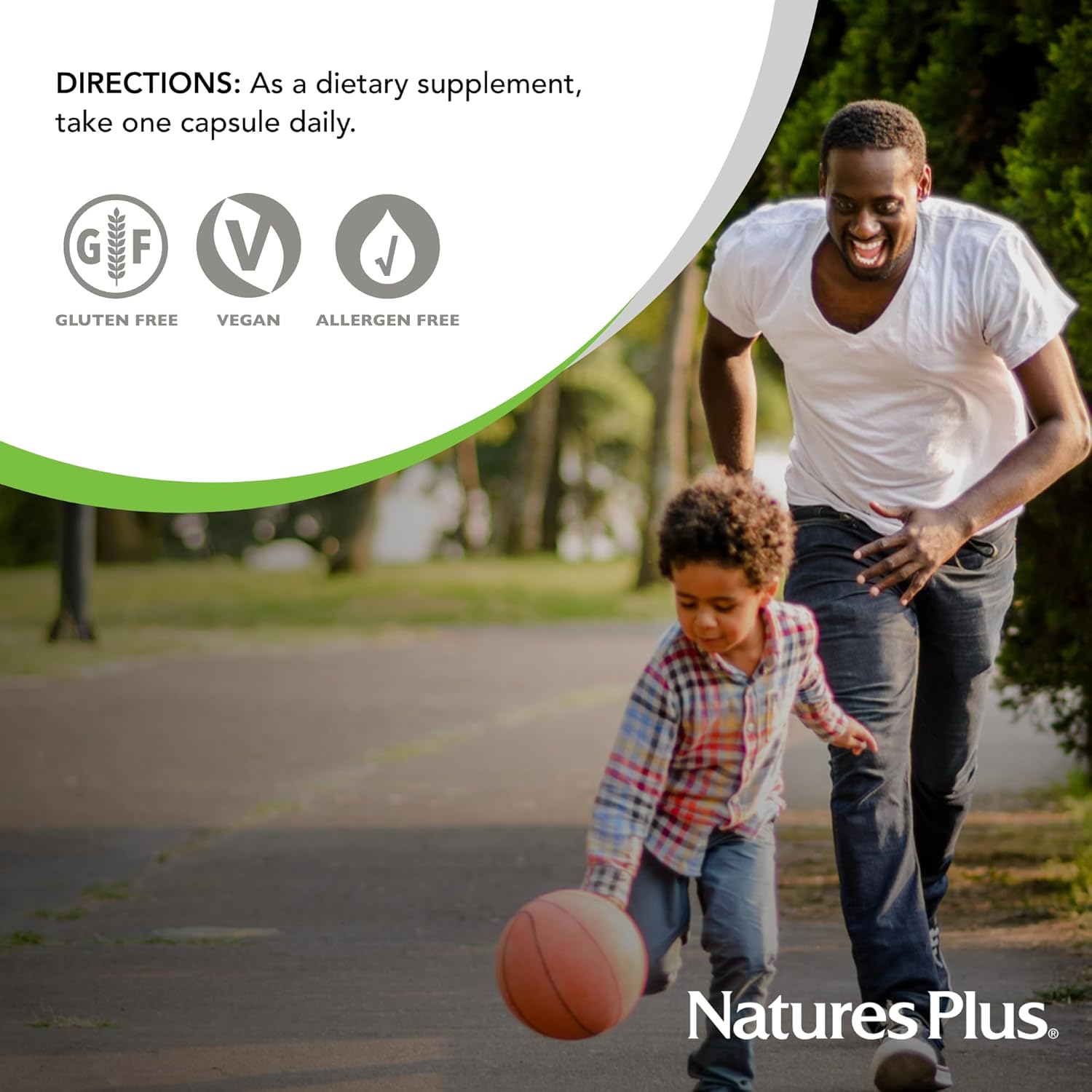 Natures Plus Super B50-60 High Potency B Complex Vitamin Vegetarian Capsules - Brain & Energy Booster - Gluten-Free - 60 Servings