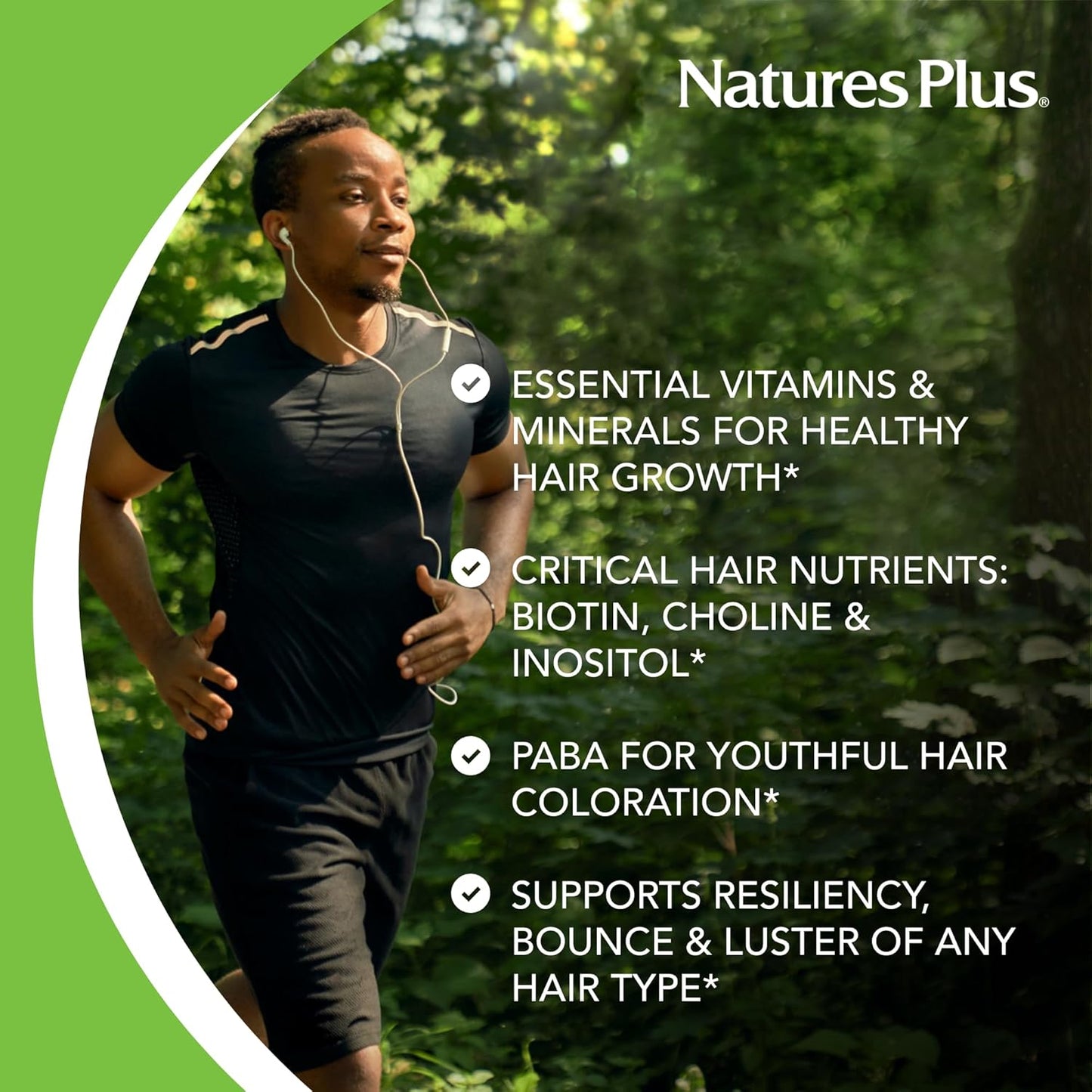 Natures Plus Ultra Hair Thick Shake - 1 lb, French Vanilla Hair Protein Shake with Vitamins & Minerals for Healthy Hair Growth - Non-GMO, Gluten-Free - 16 Servings