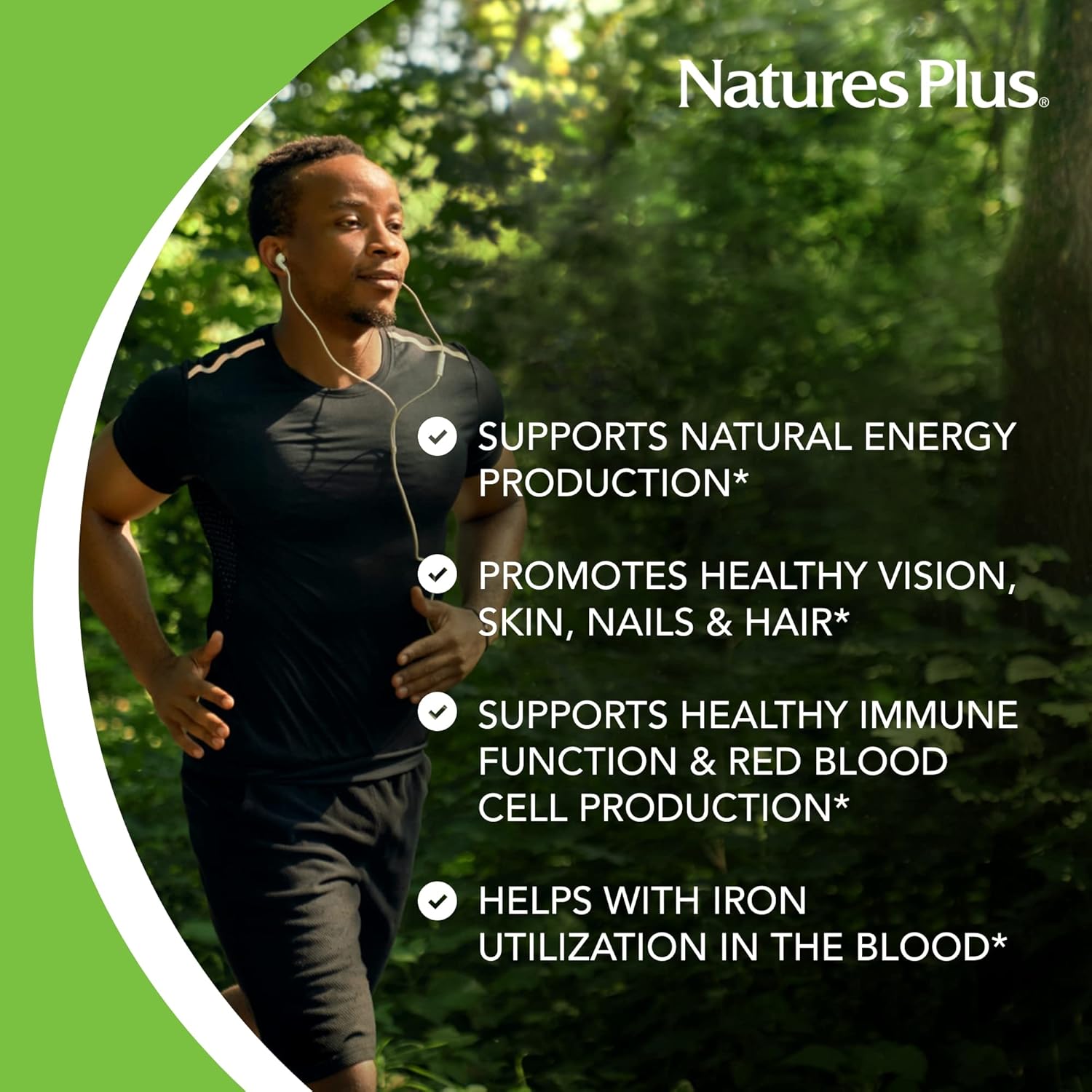 Natures Plus Vitamin B2 100 mg - Vegetarian Tablets for Natural Energy Boost & Metabolism Support - Gluten-Free - 90 Servings