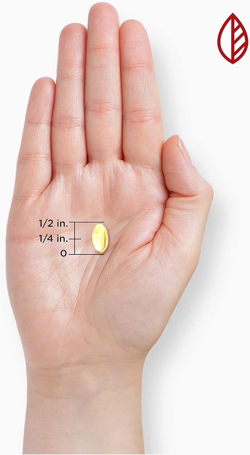 Nature's Reward Vitamin D3-5000 IU Softgels - 360 Count, Non-GMO, Gluten Free Supplement