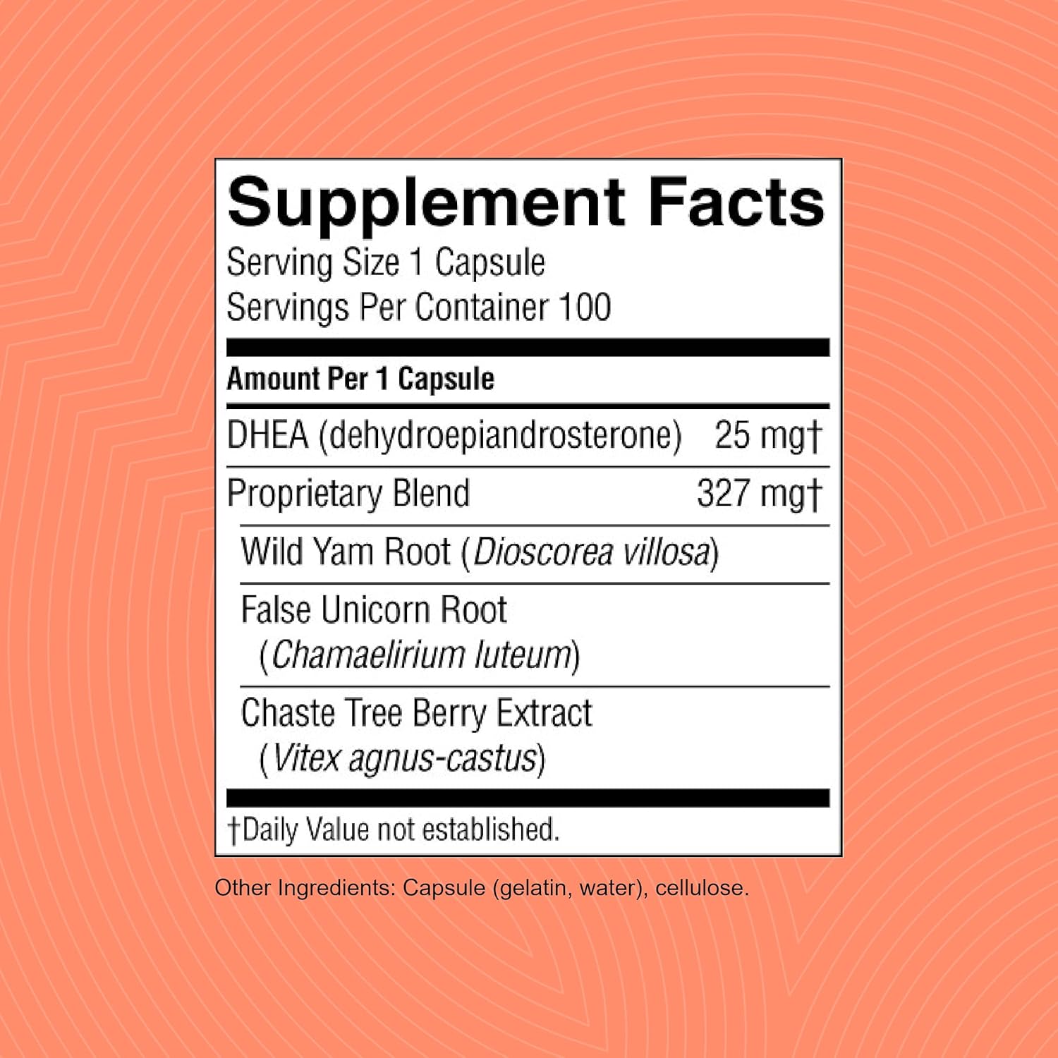 Nature's Sunshine DHEA-F Capsules - Women's Formula for Energy, Sleep, Joints, Metabolism, Mental Function | 100 Count