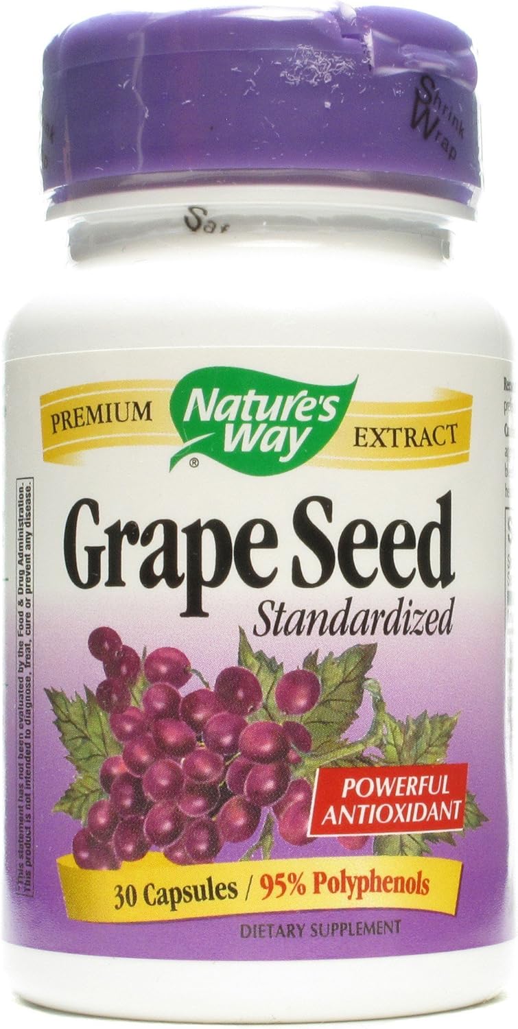 Nature's Way Grape Seed Extract - Standardized Formula - 30 Count