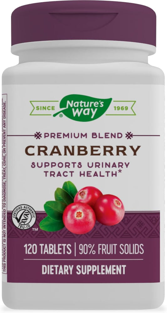 Nature's Way Premium Blend Cranberry Capsules - 120 Count with 90% Fruit Solids